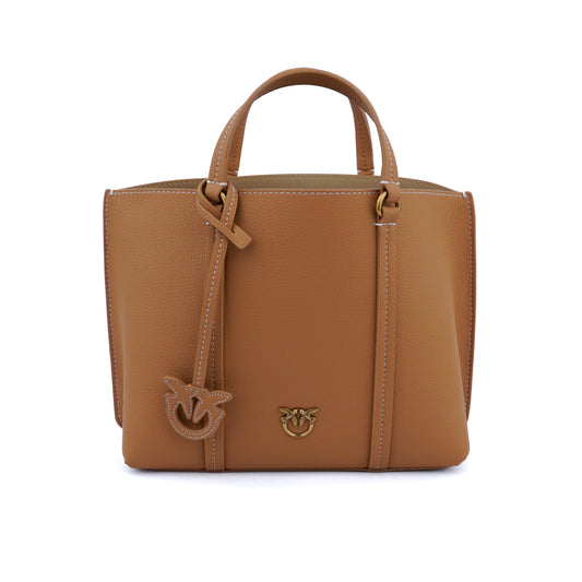 Geantă tote crossbody Pinko Carrie small brown