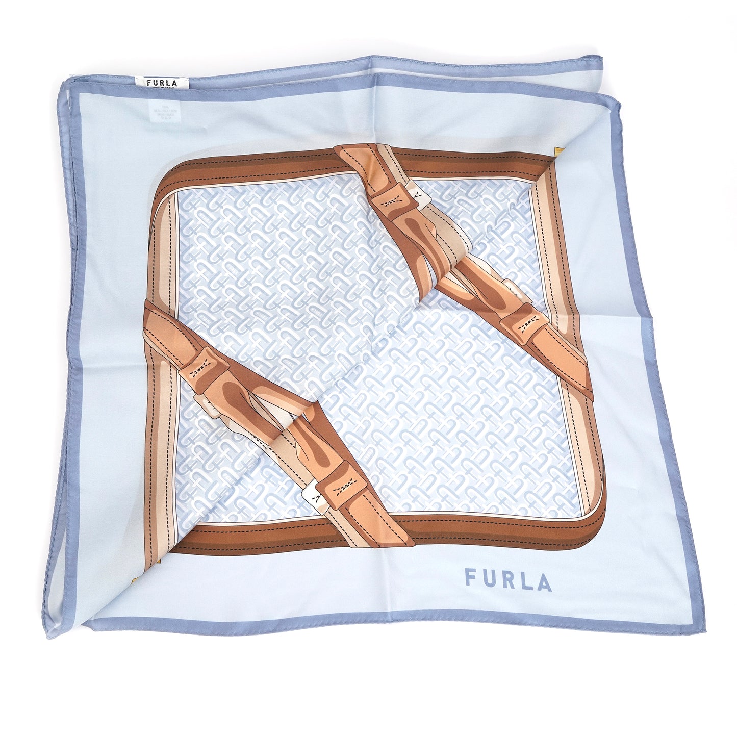 Esarfă Furla Mătase naturală