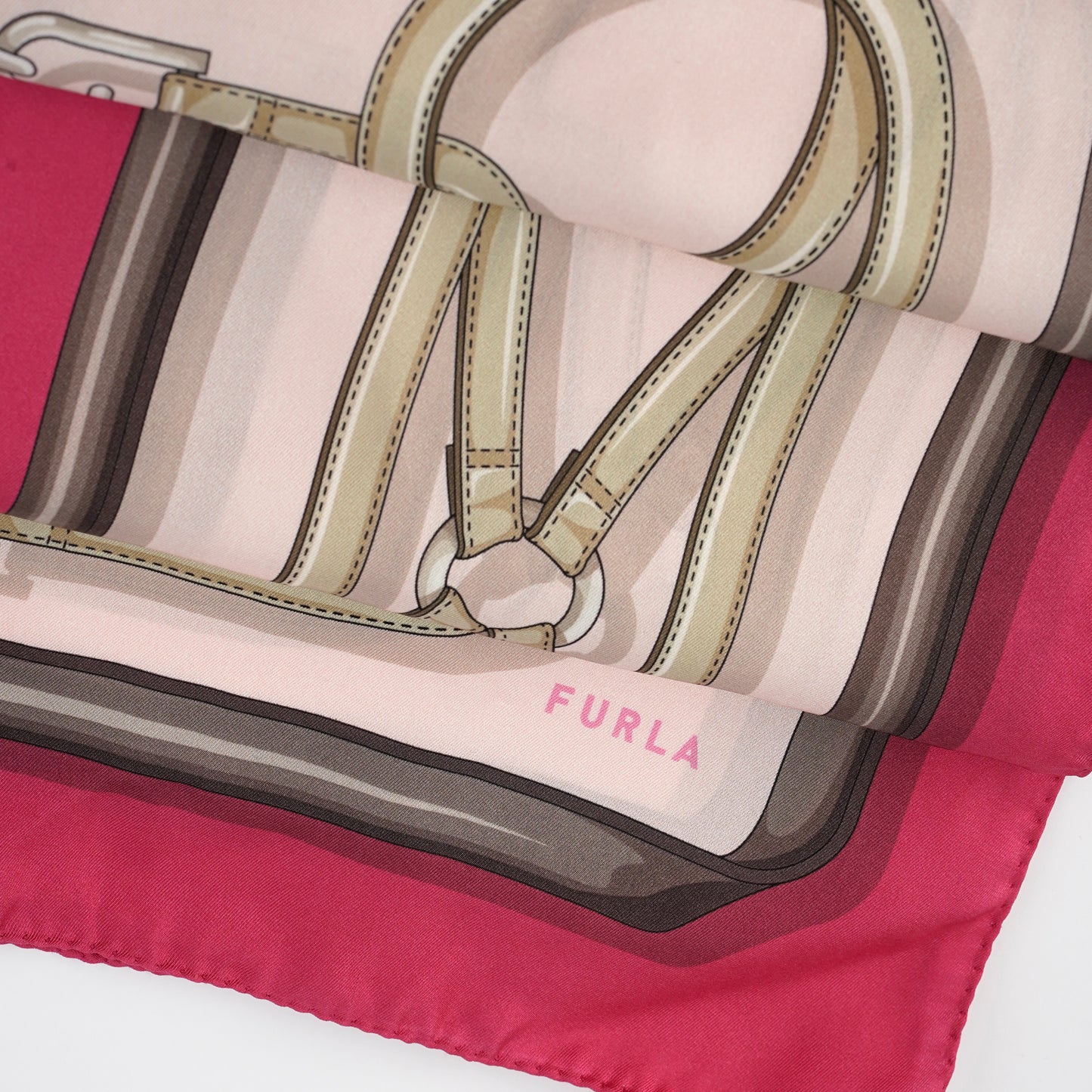 Esarfă Furla mătase naturală