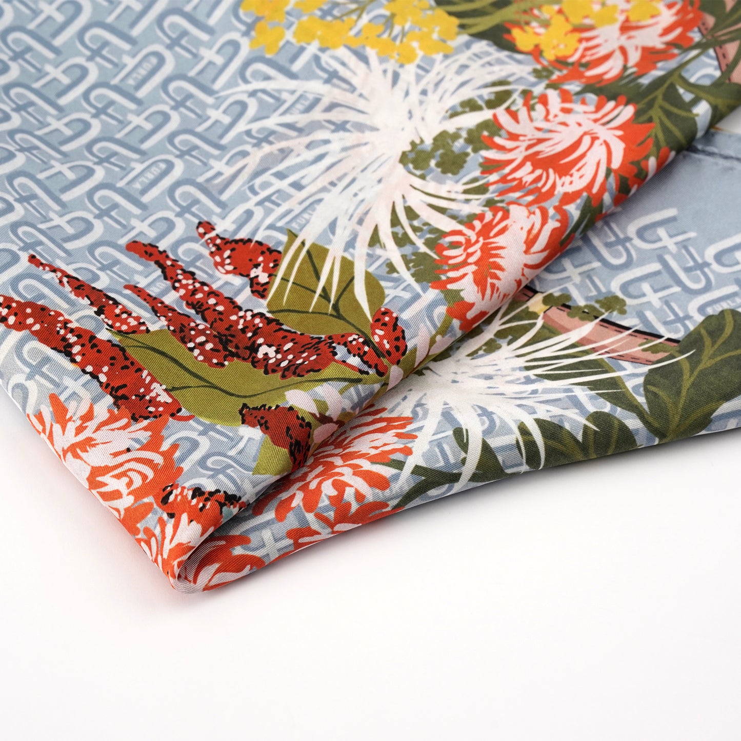 Esarfă Furla mătase naturală - Beautyflyplace