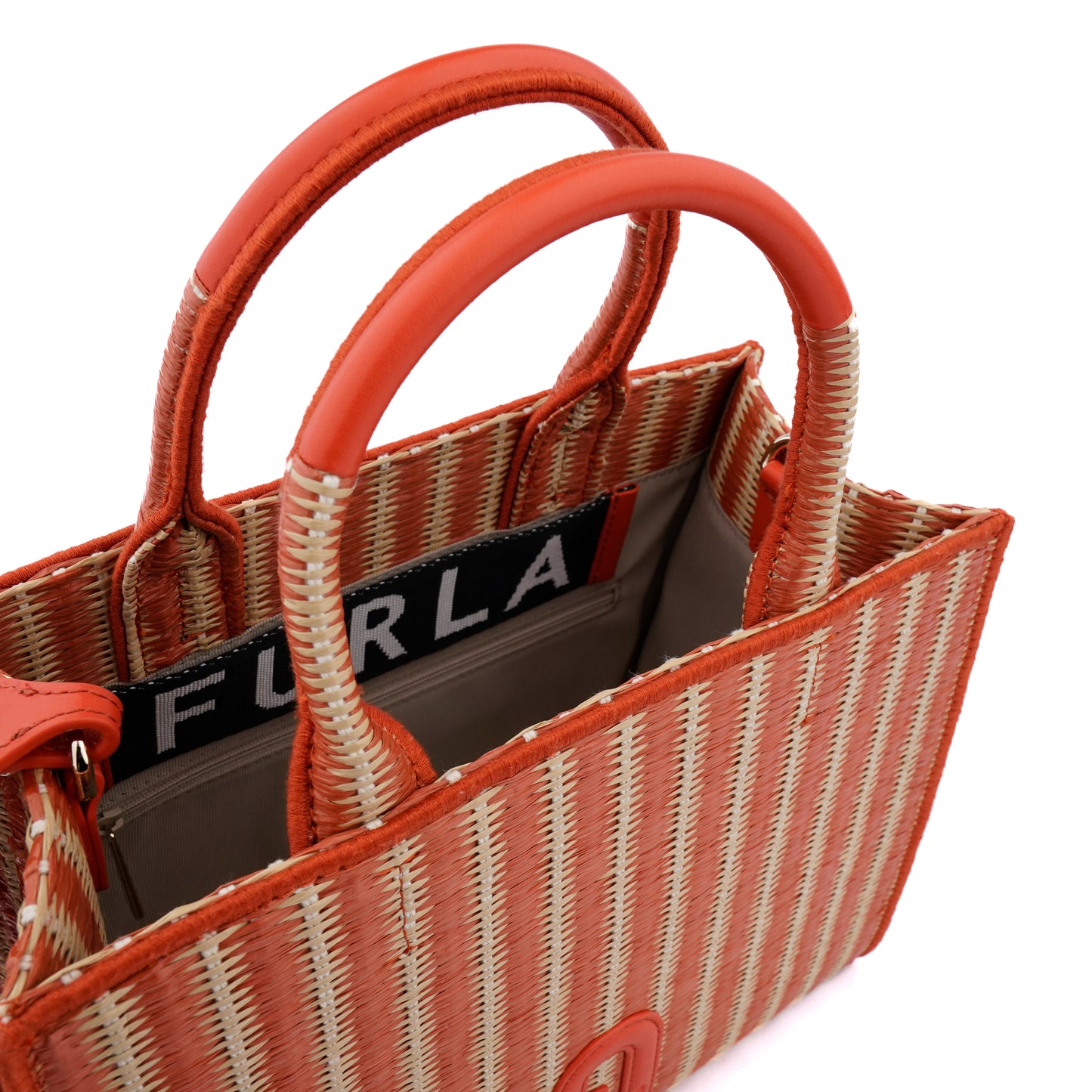 Geantă Furla Opportunity tote ratan small