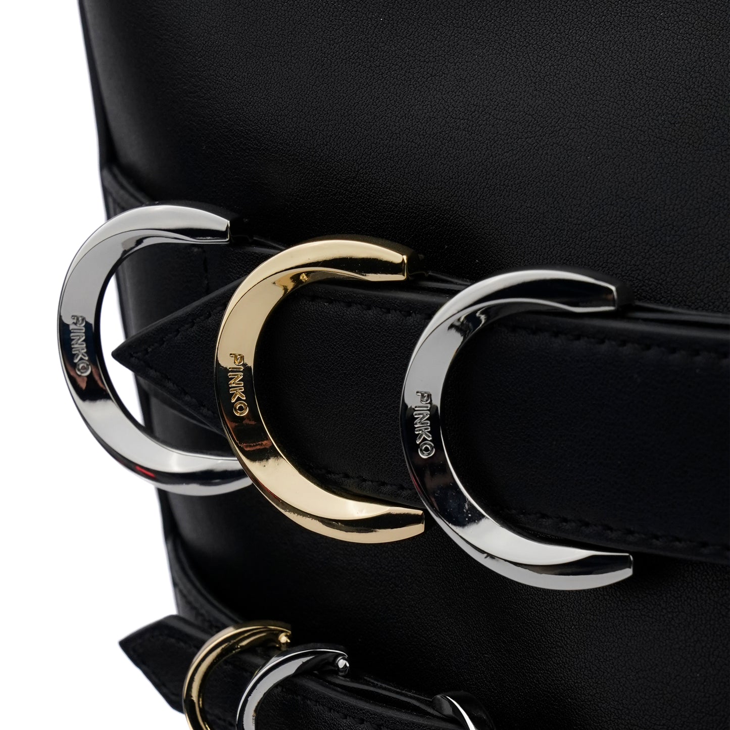 Geantă Pinko Belts large strapped bucket