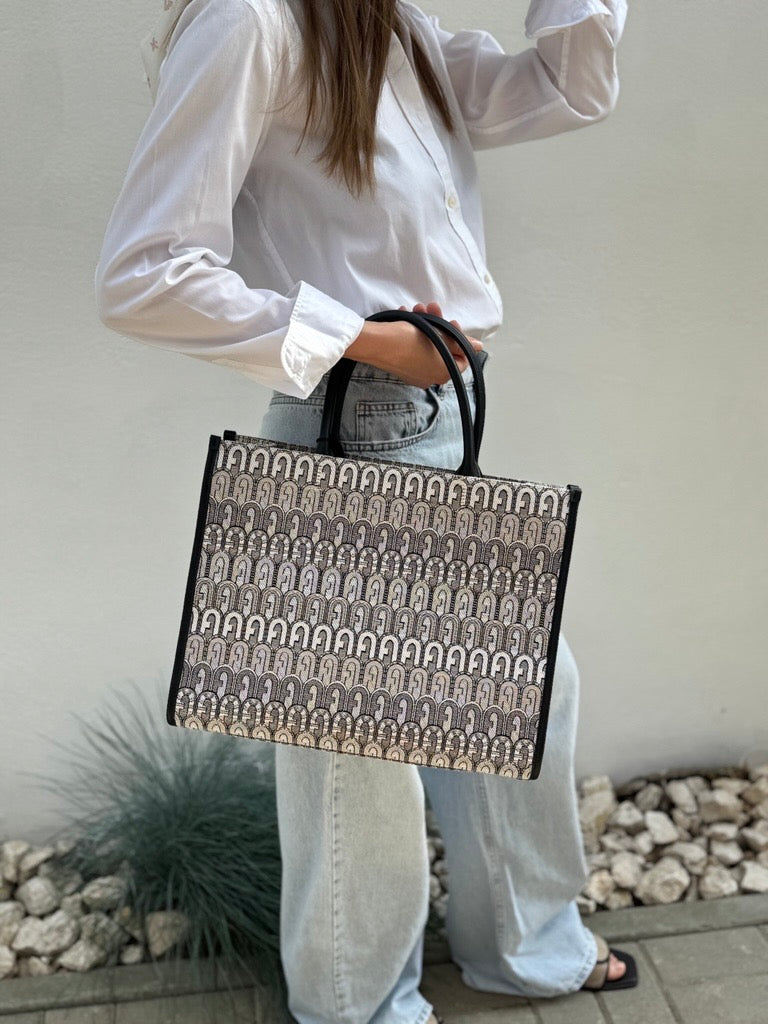 Furla Opportunity Large Jacquard | Geantă Tote Elegantă Damă