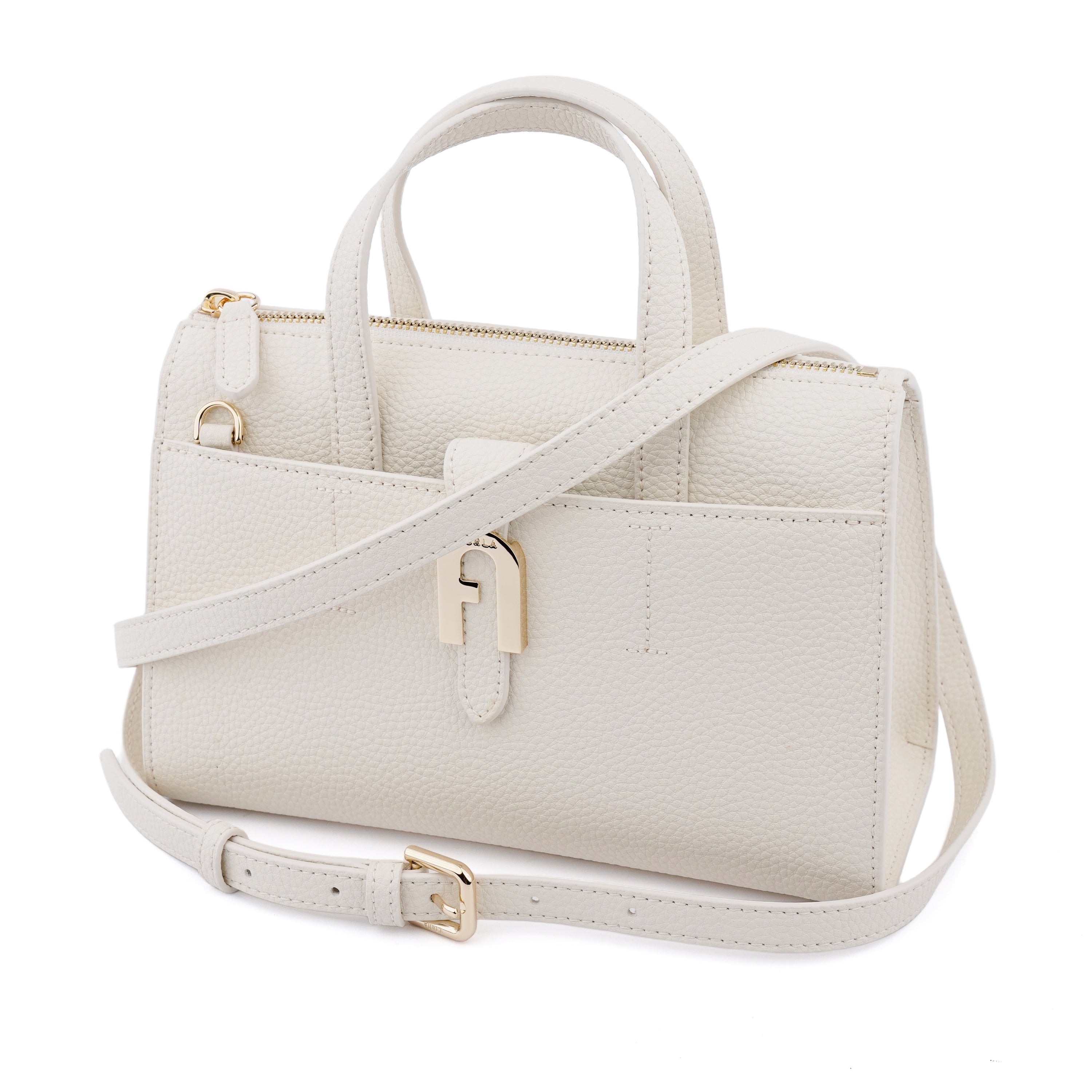 Geanta Furla Miasofia Boston  small white