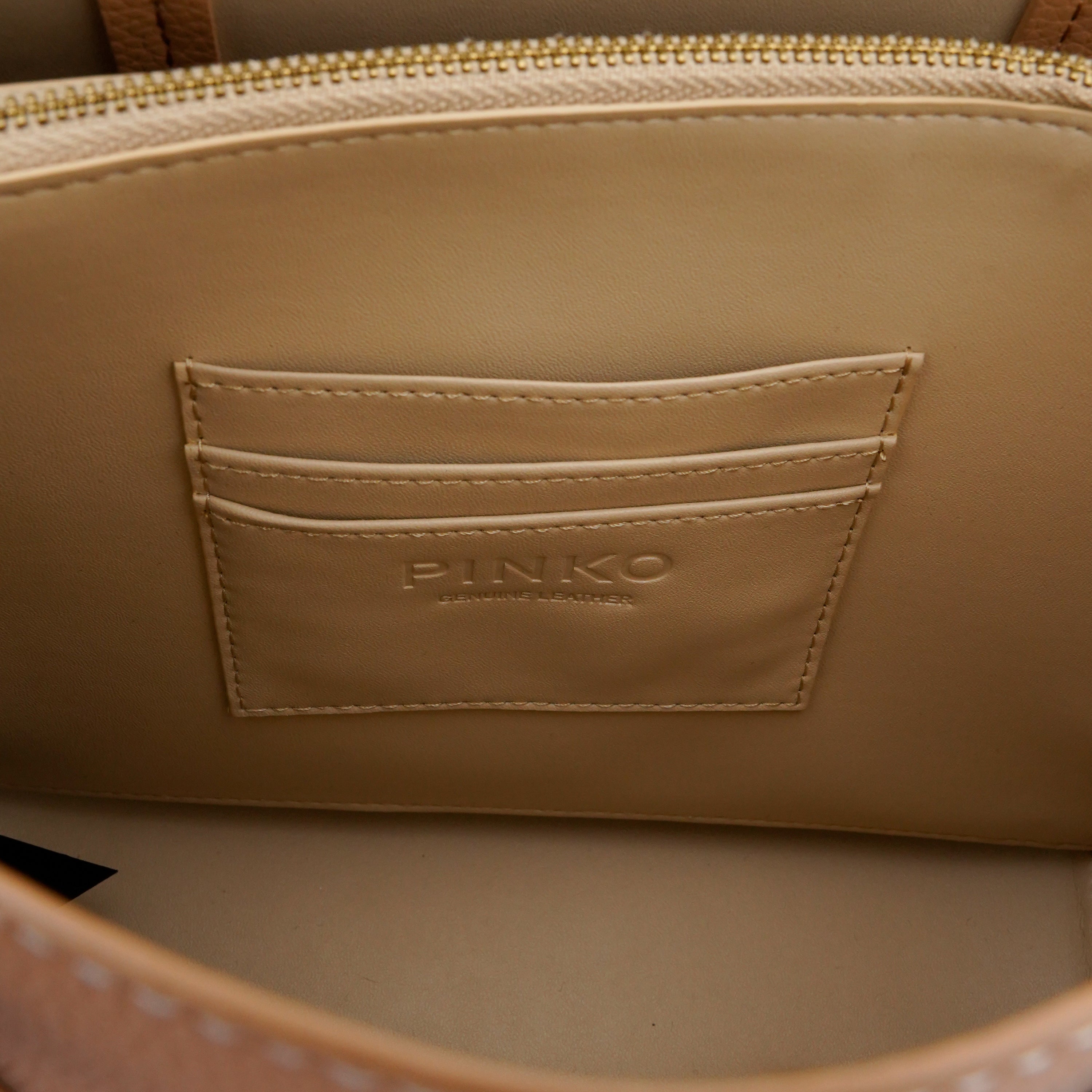 Geantă tote crossbody Pinko Carrie small brown