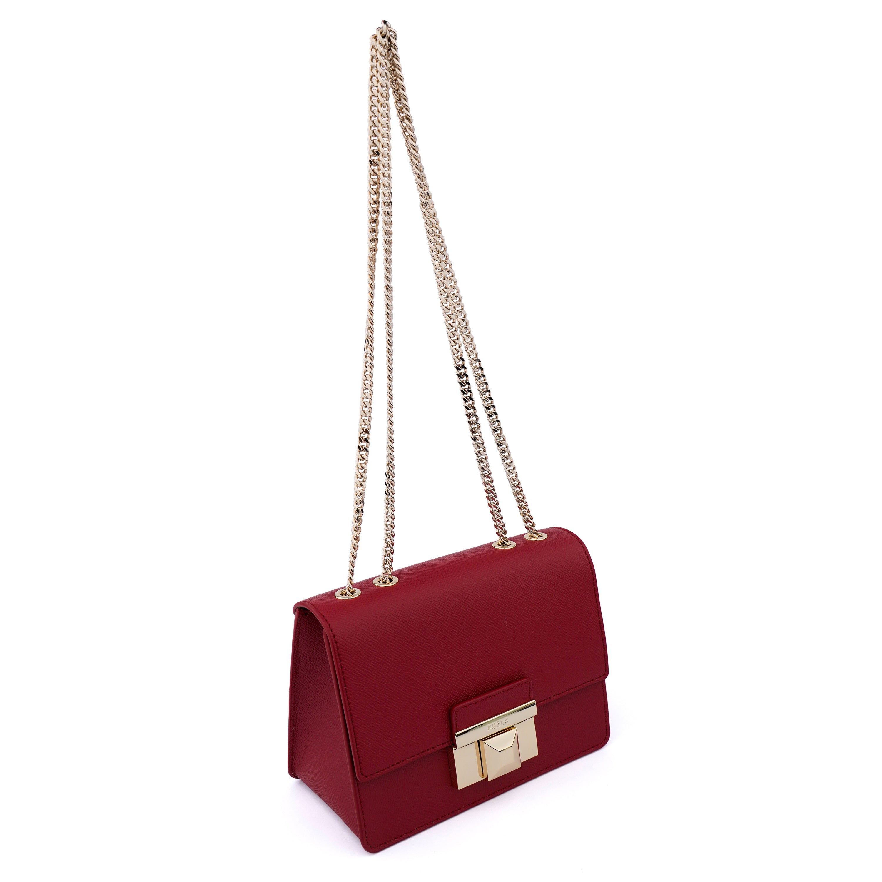 Geanta Furla Venere mini chain rosu