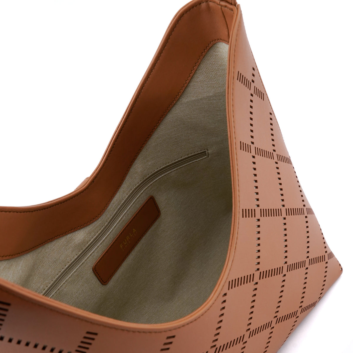 Geanta Furla Goccia Medium Hobo – Cognac