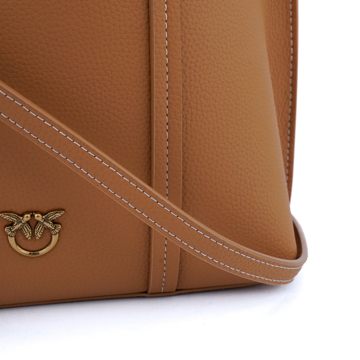 Geantă tote crossbody Pinko Carrie small brown