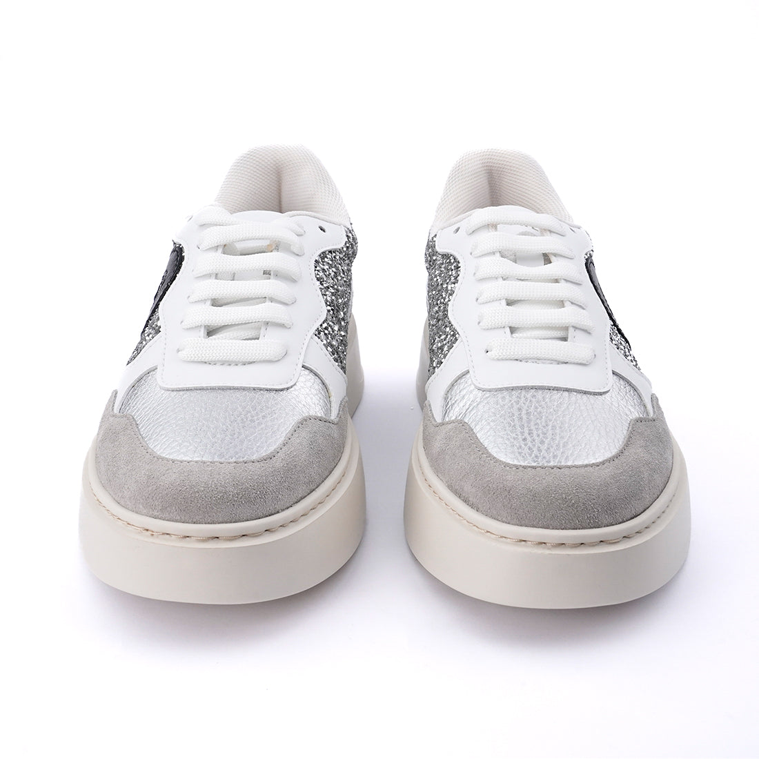 Furla Lace up Glitter Sneakers