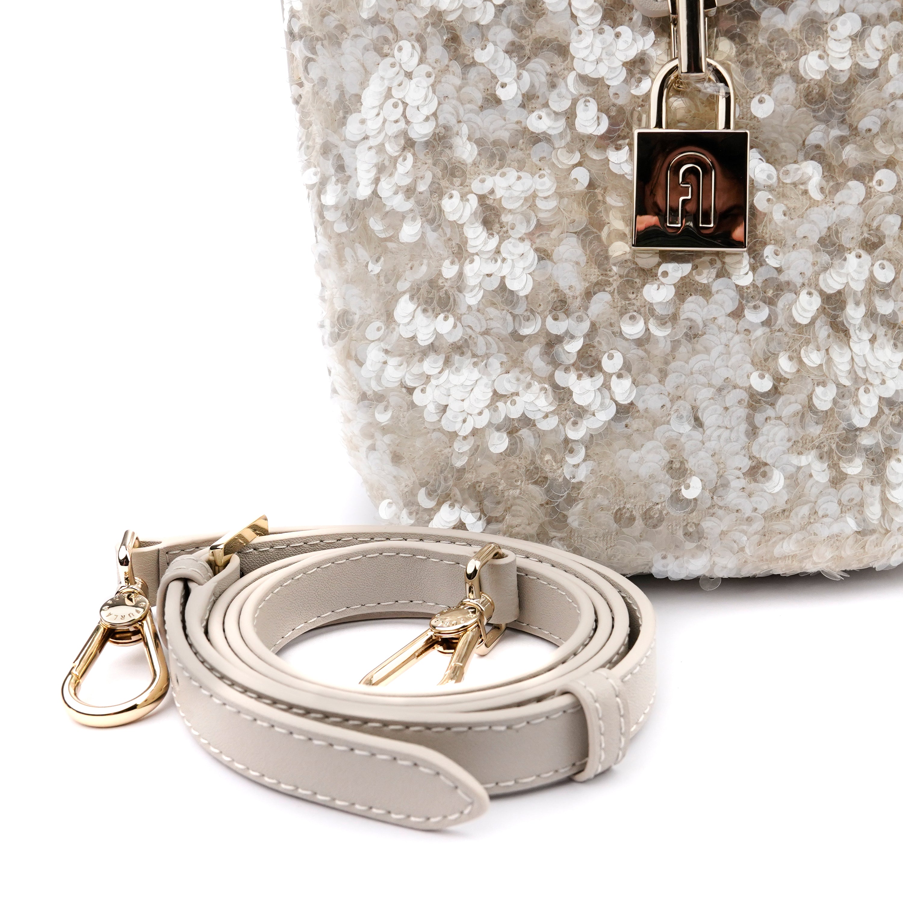 Geanta Furla Artemis bucket sparkling crossbody