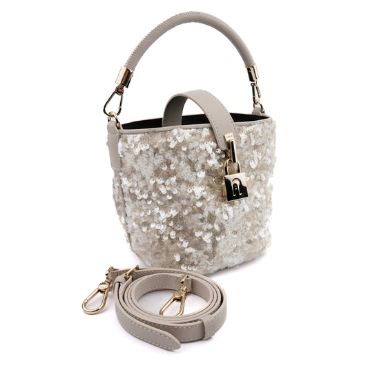 Geanta Furla Artemis bucket sparkling crossbody