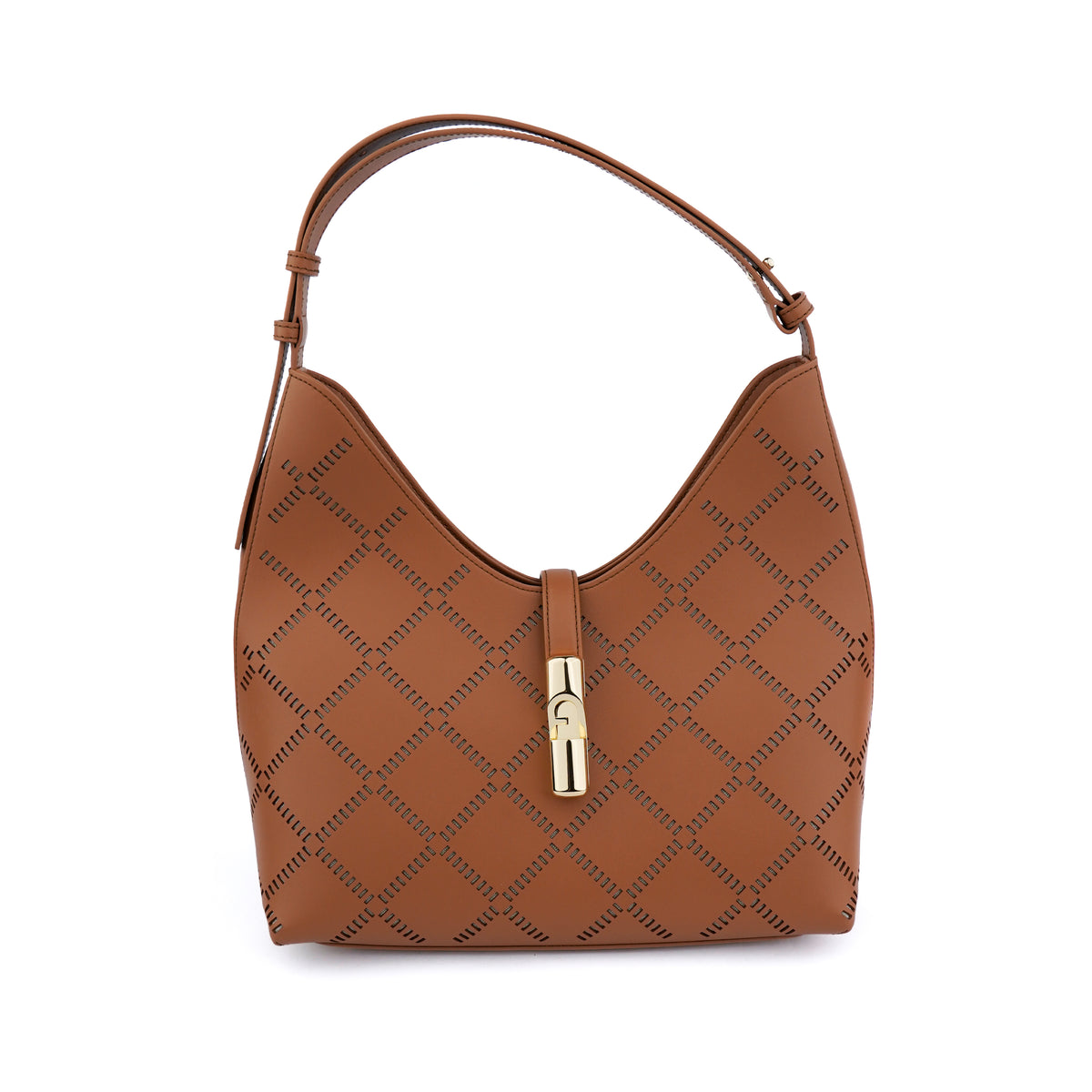 Geanta Furla Goccia Medium Hobo – Cognac