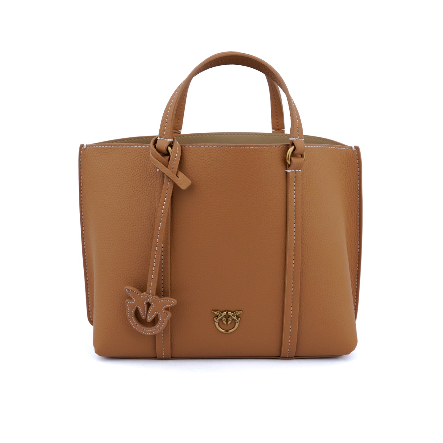 Geantă tote crossbody Pinko Carrie small brown