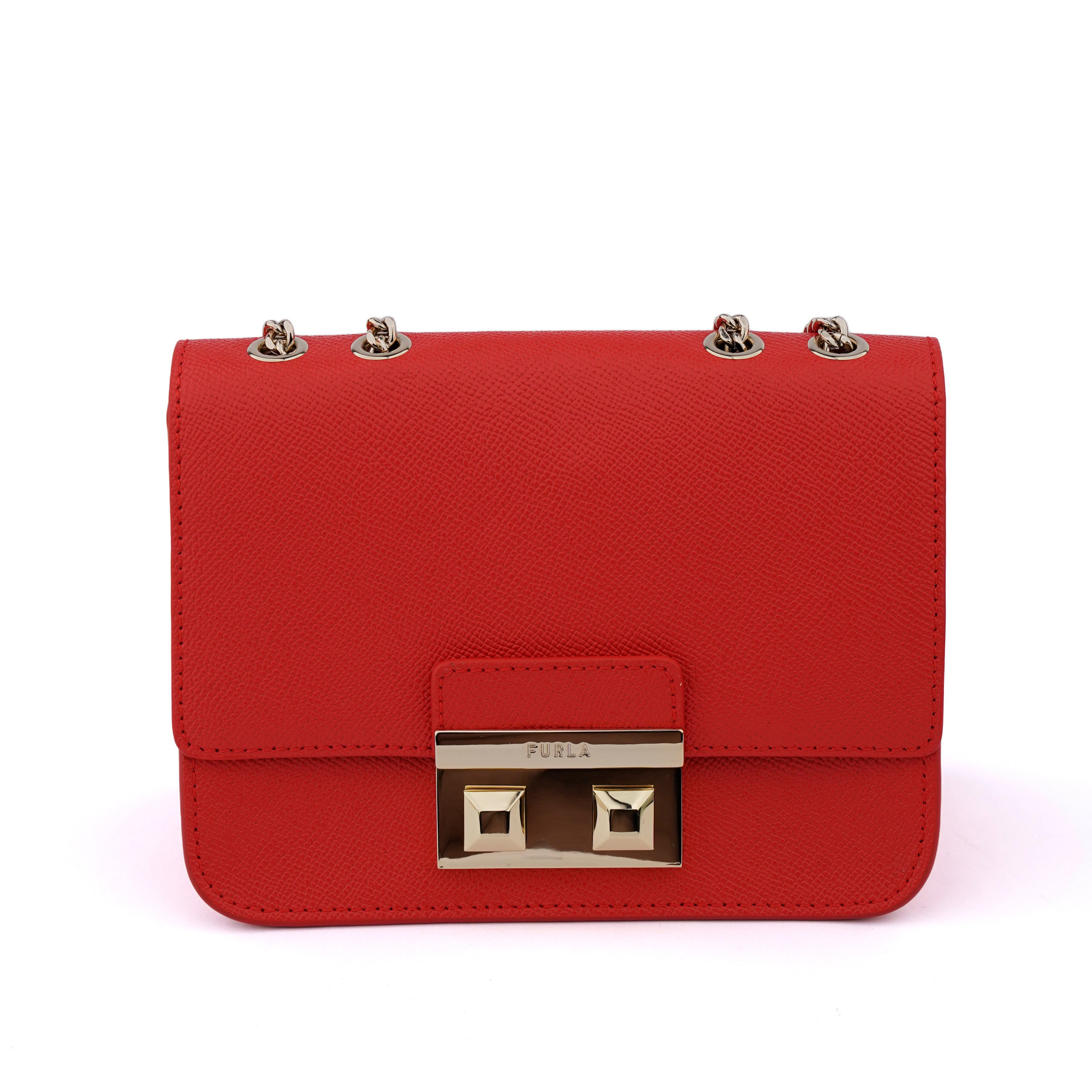 Geanta Furla Venere mini chain corai