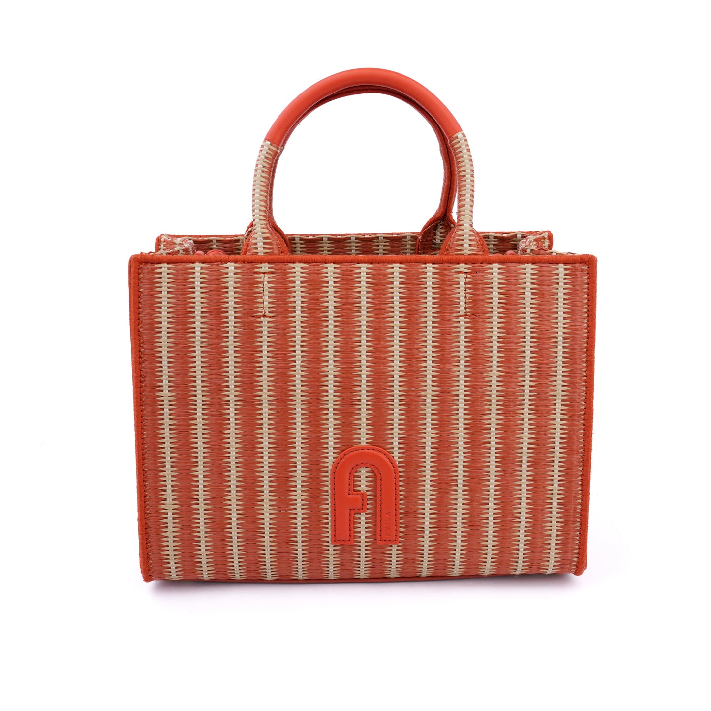 Geantă  Furla Opportunity tote ratan small