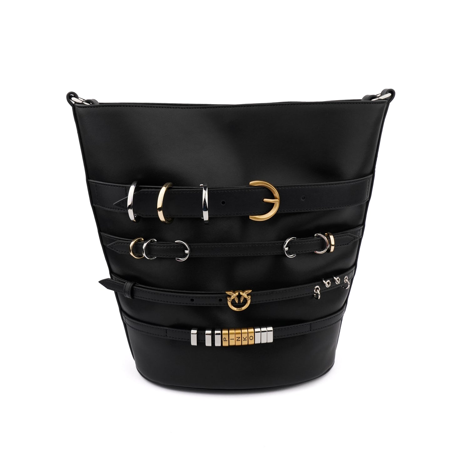 Geantă  Pinko Belts large strapped bucket
