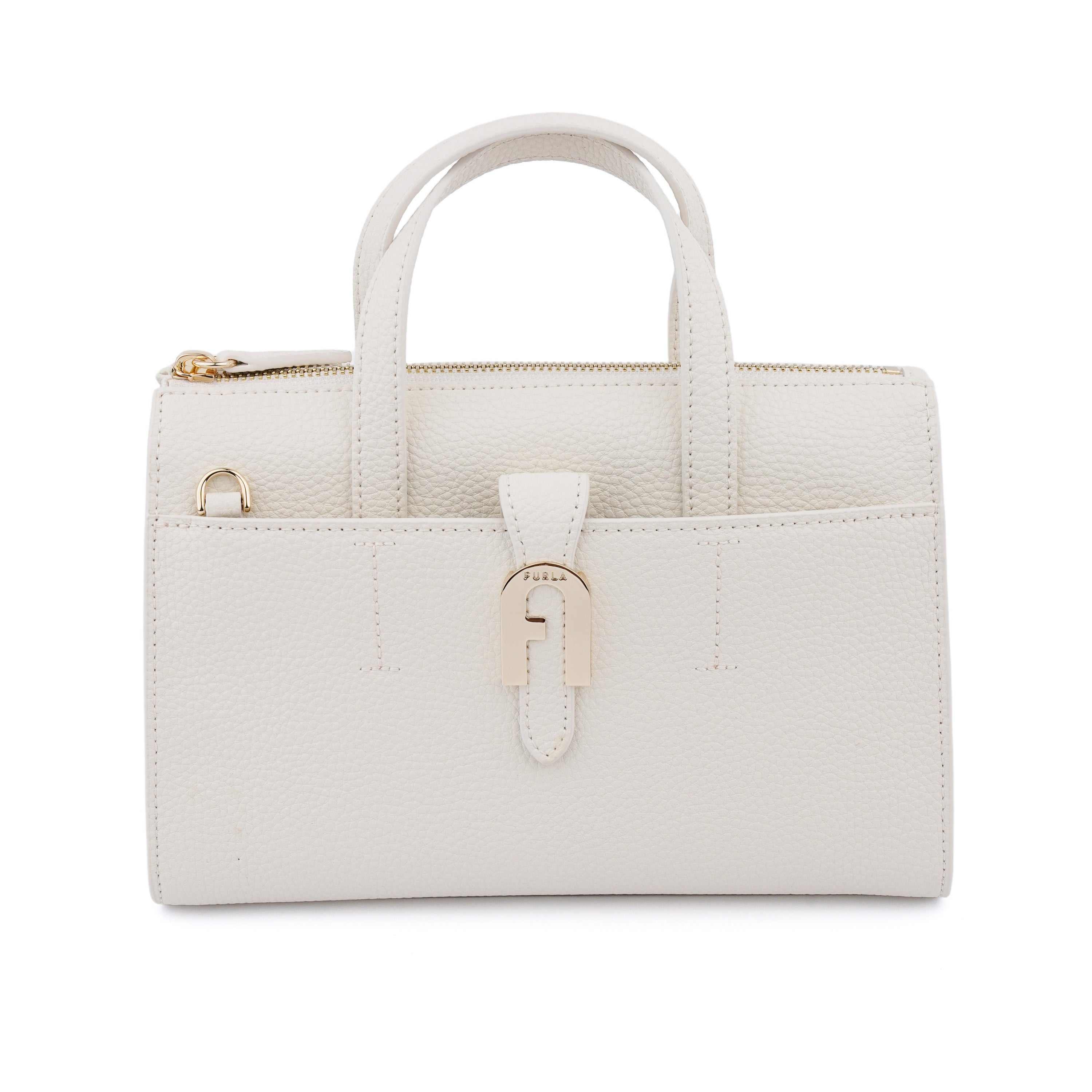 Geanta Furla Miasofia Boston  small white
