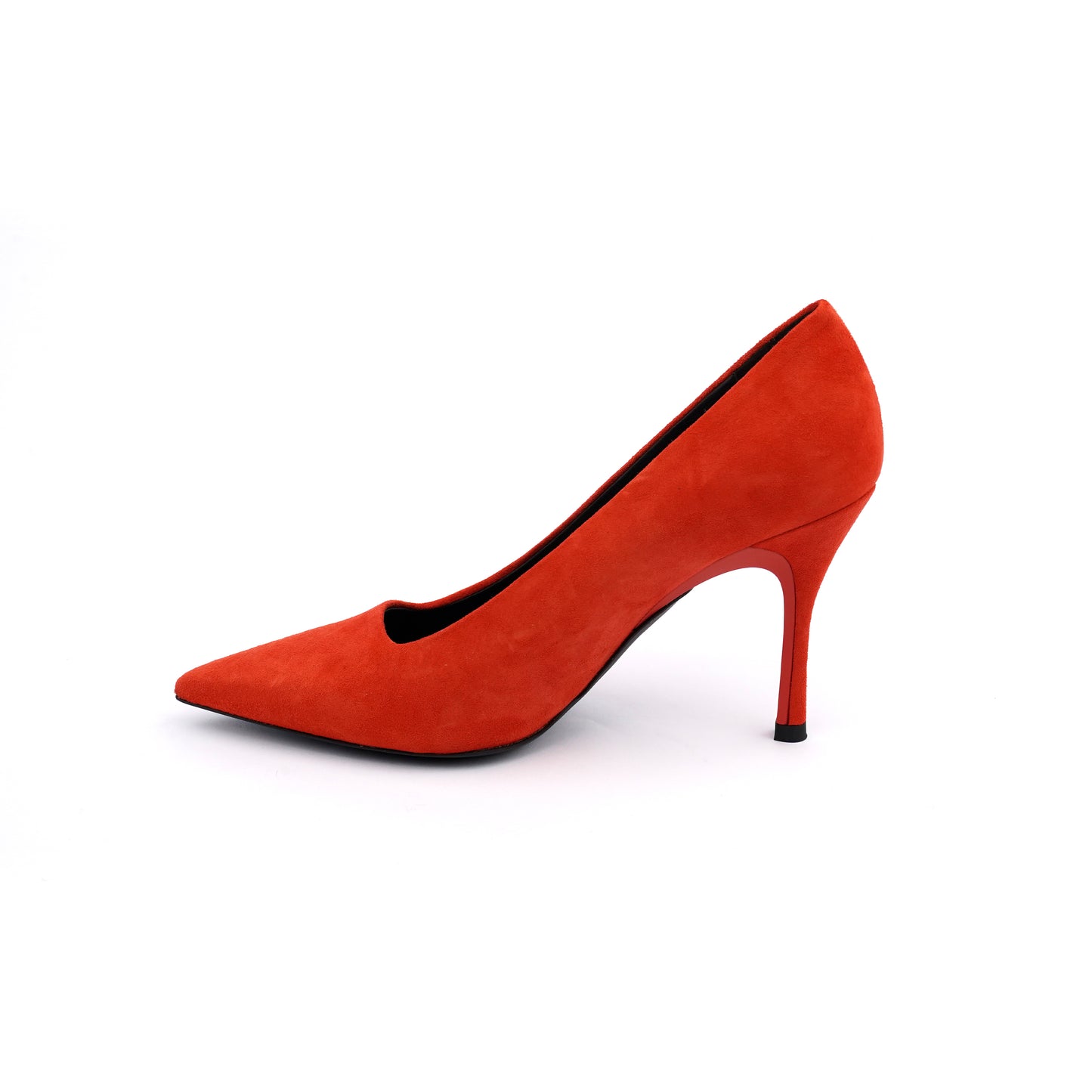 Pantofi cu toc  Furla Code Decollete din piele intoarsă