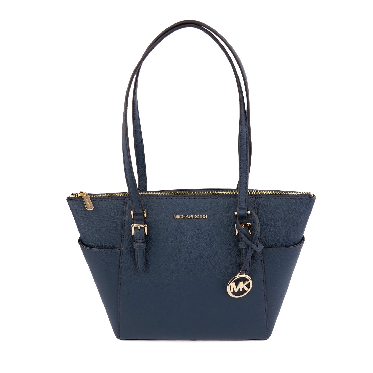 Geanta shopper Michael Kors Charlotte blue navy