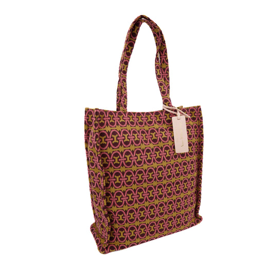 Geantă Coccinelle tote jaquard