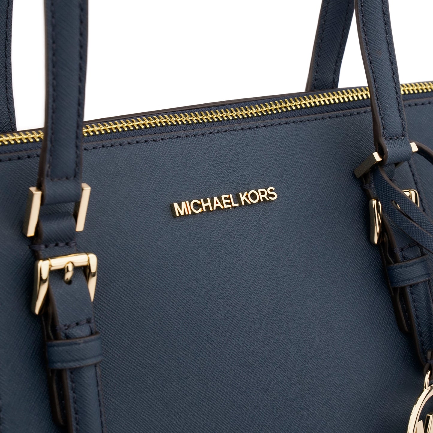 Geanta shopper Michael Kors Charlotte blue navy