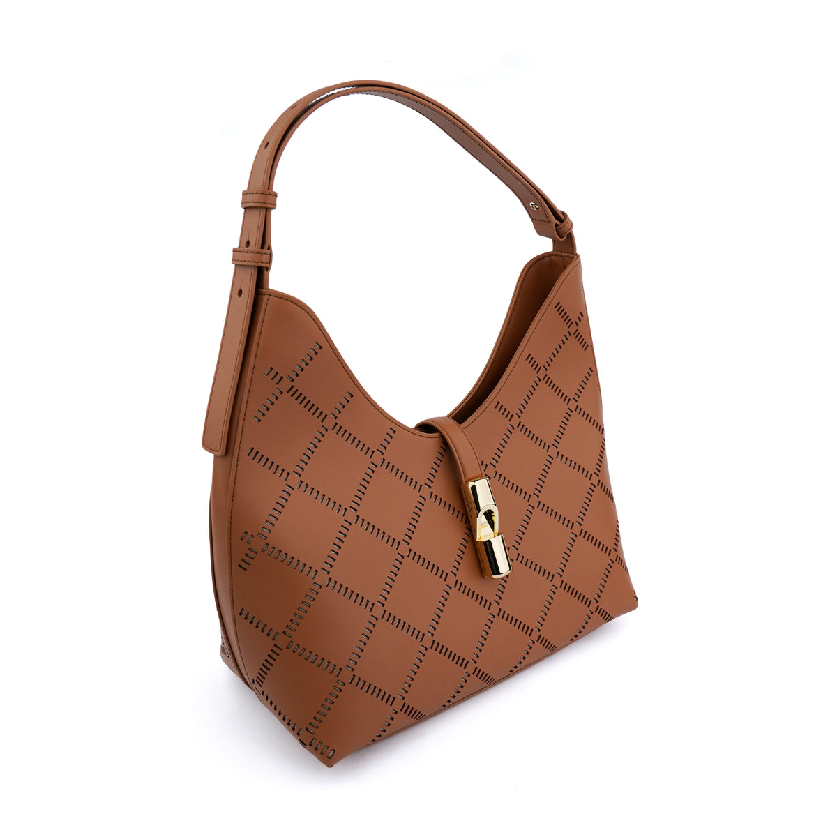 Geanta Furla Goccia Medium Hobo – Cognac