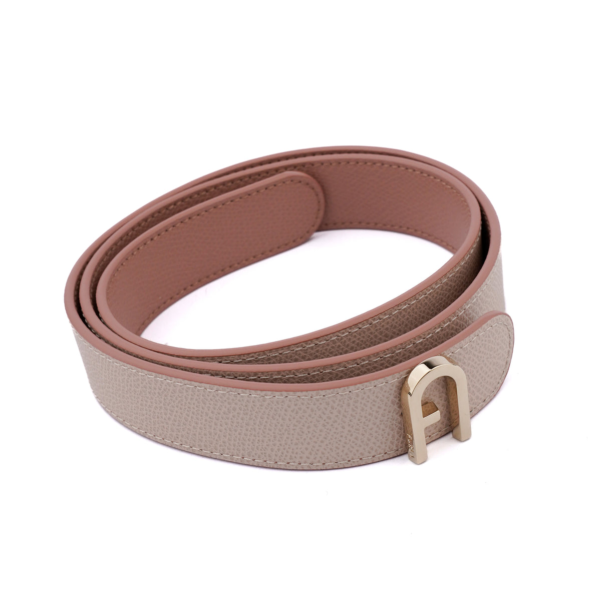 Curea Furla Flow reversibilă – Bej/Roz Pudrat