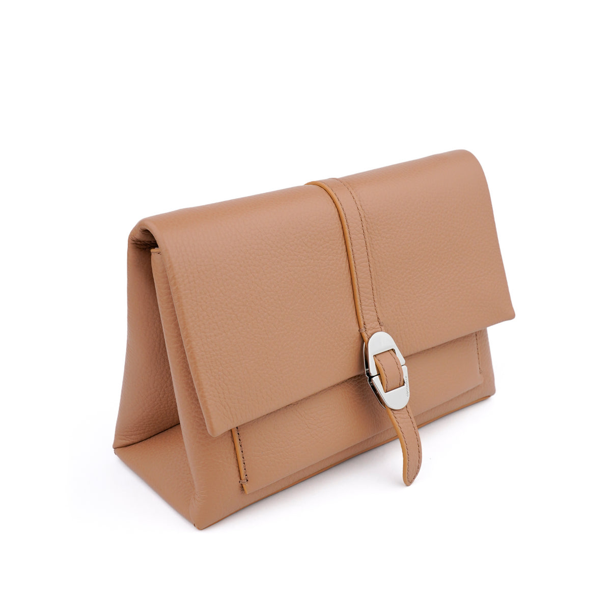 Geanta Coccinelle Dorian Small Bej – Crossbody cu Bareta Detasabila si Clutch