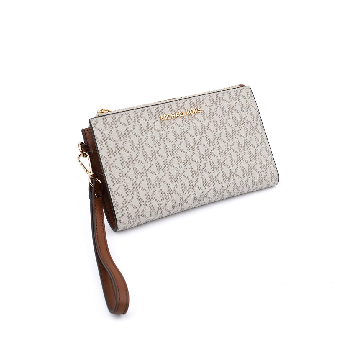 Portofel Michael Kors double-zip vanilla