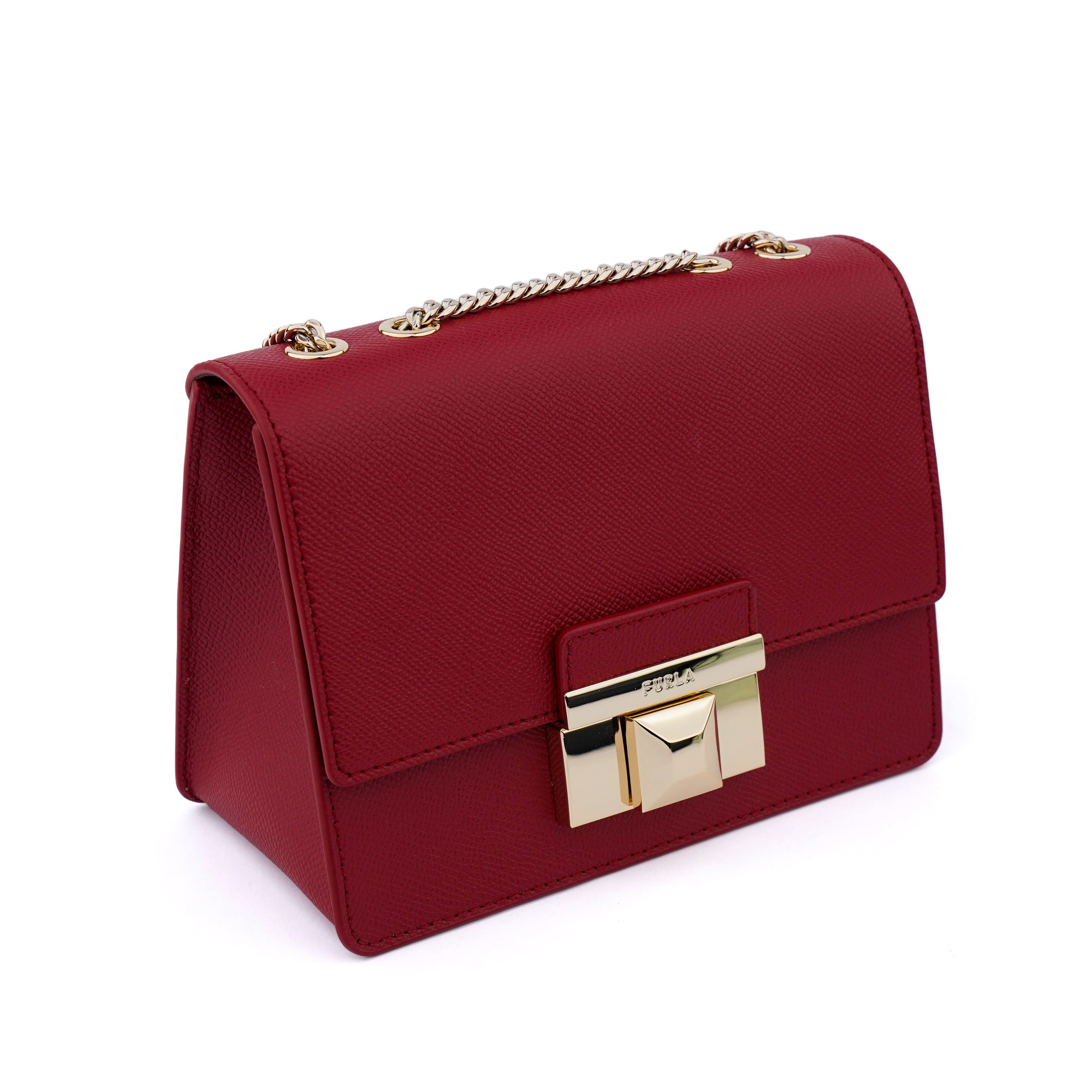 Geanta Furla Venere mini chain rosu