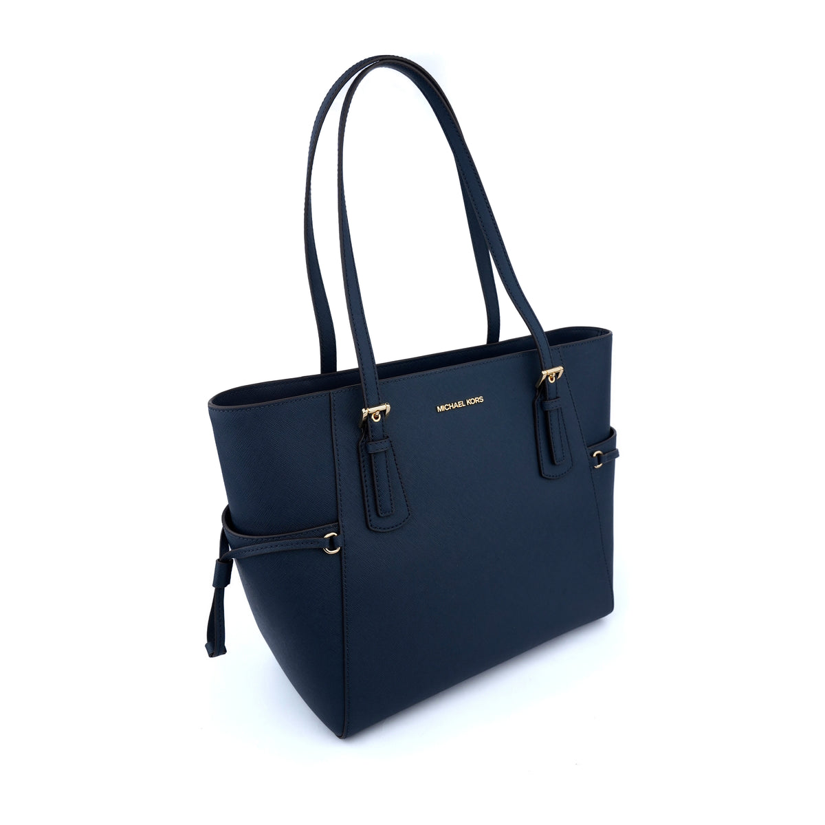 Geantă tote Michael Kors Voyager din piele naturală – Blue Navy