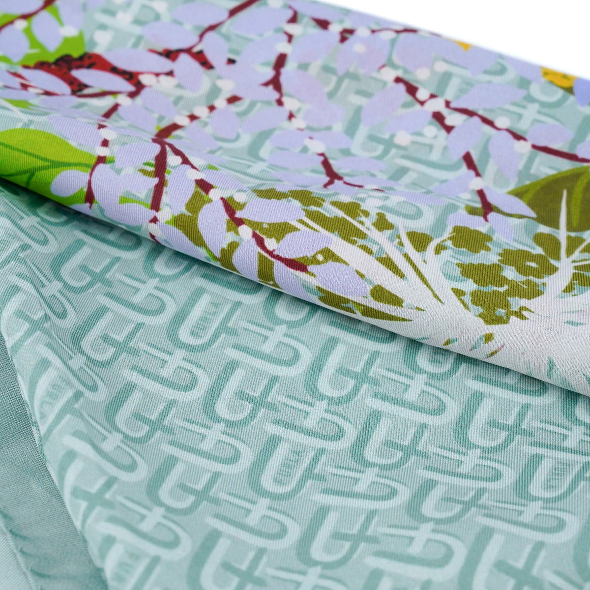 Eșarfă Furla din mătase naturală 90x90 cm – imprimeu multicolor