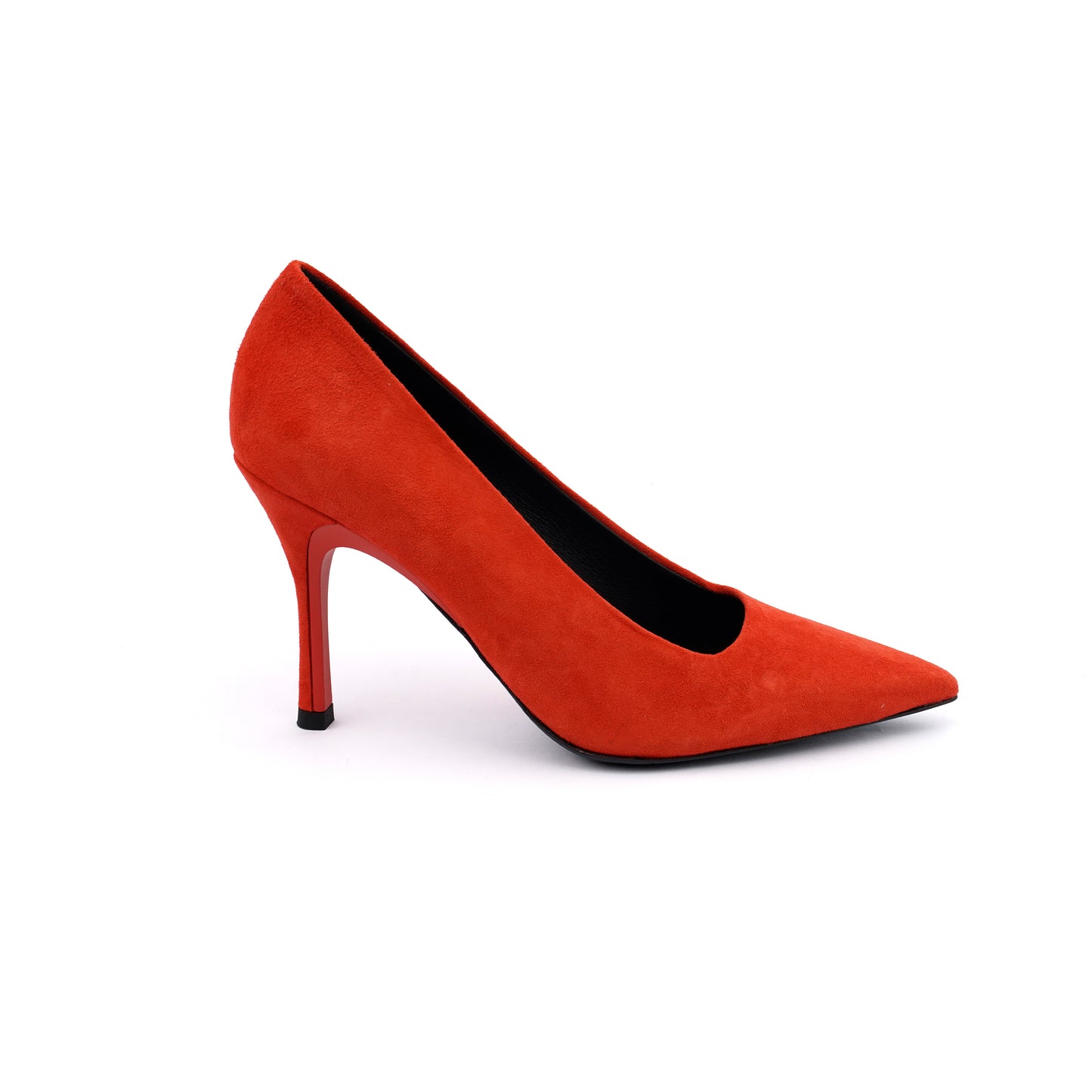 Pantofi cu toc  Furla Code Decollete din piele intoarsă