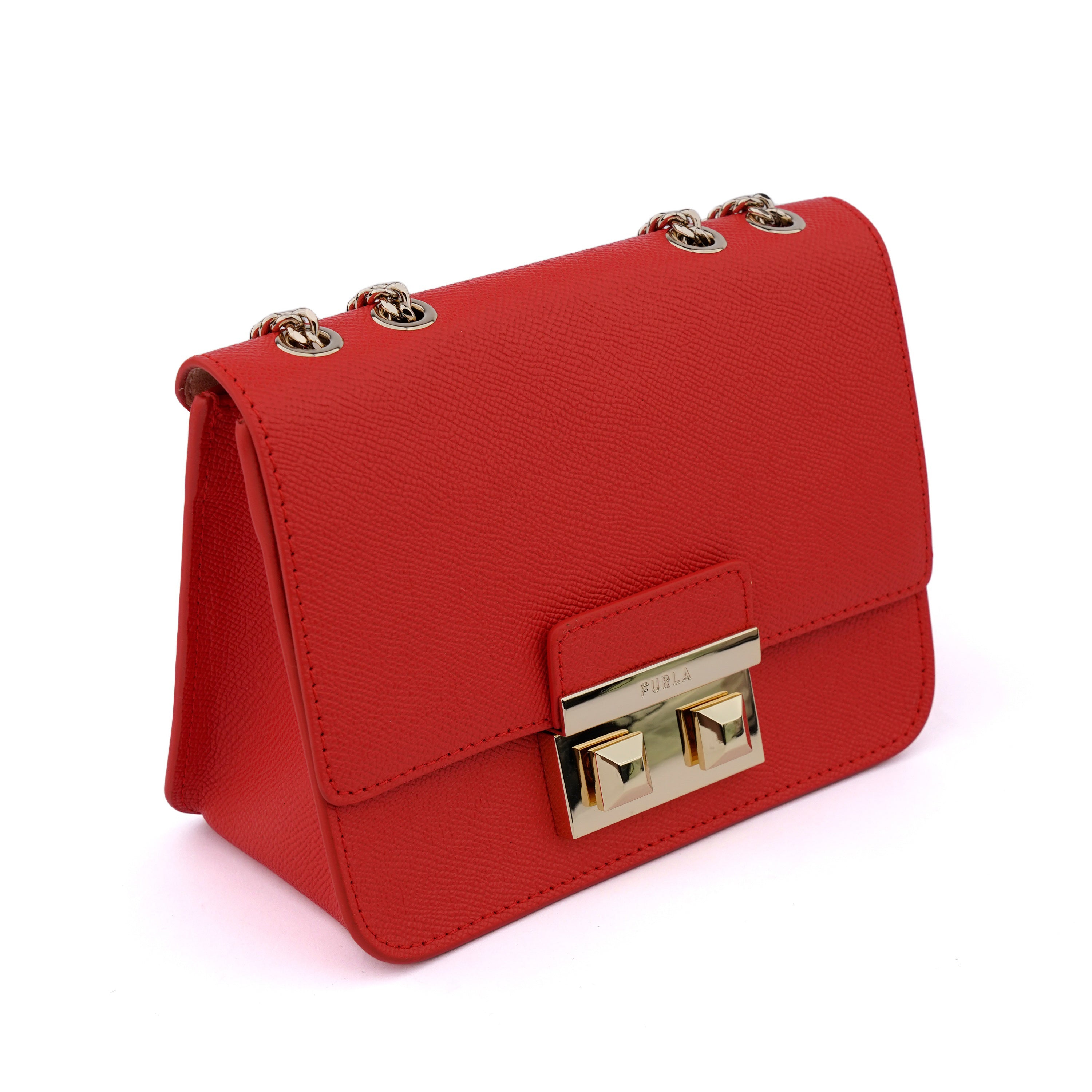 Geanta Furla Venere mini chain corai
