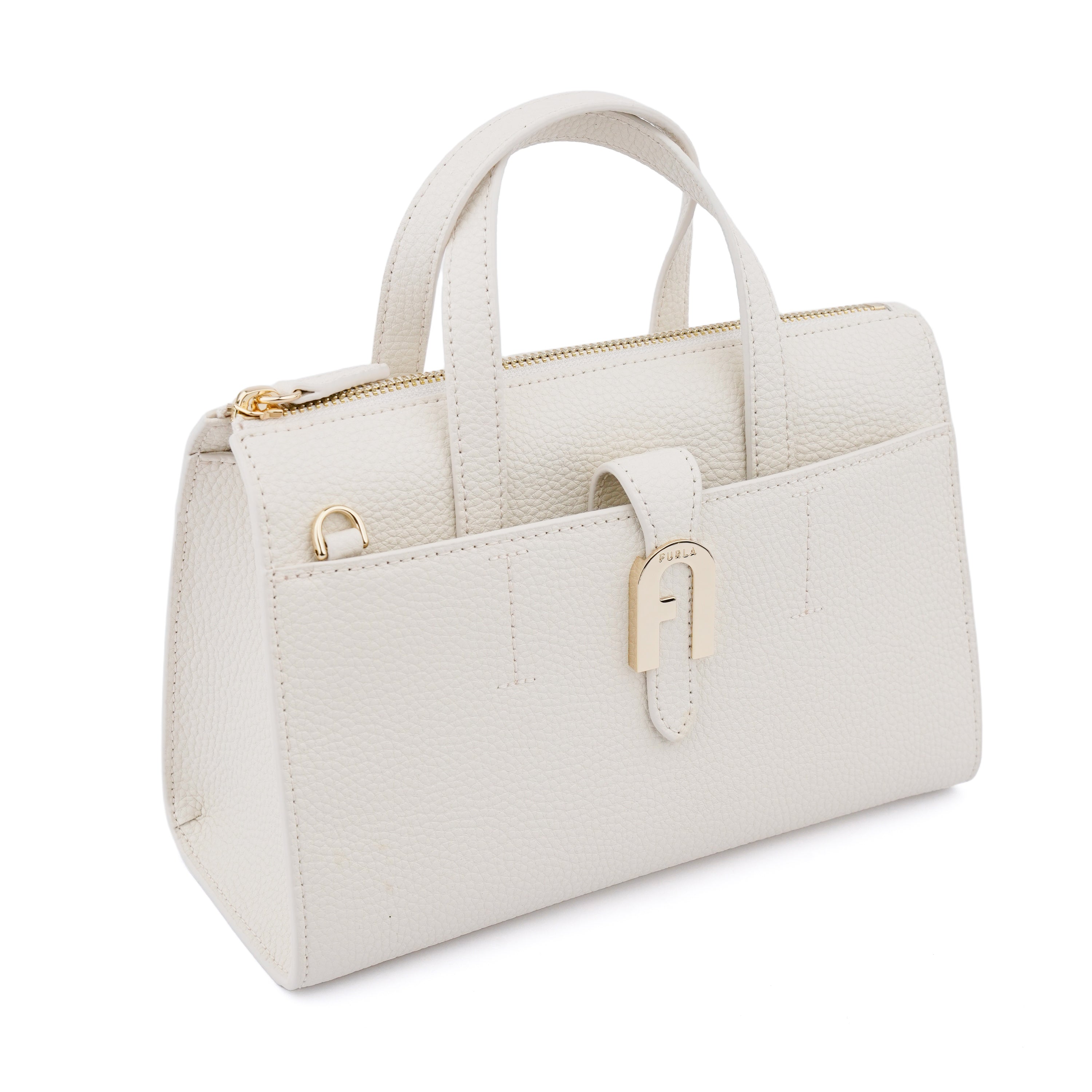 Geanta Furla Miasofia Boston  small white