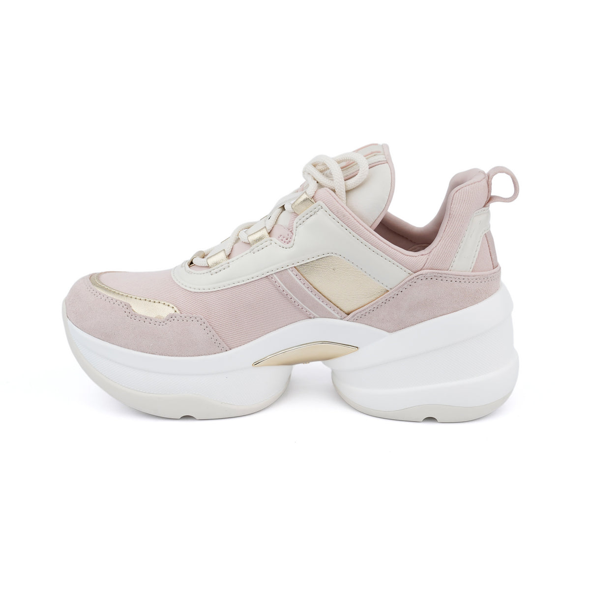 Pantofi sport Michael Kors Olympia cu platformă – Roz pudră