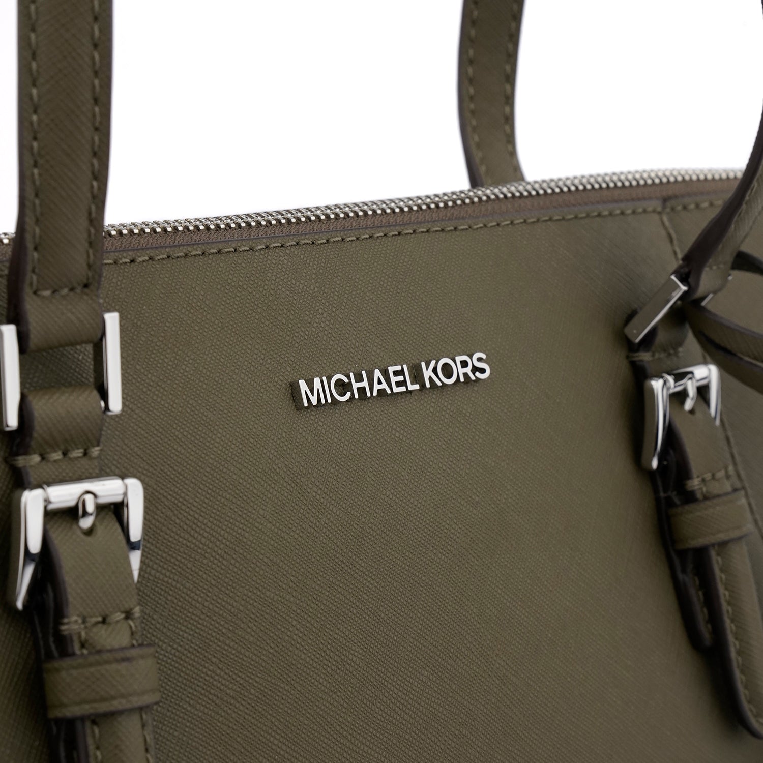 Geanta shopper Michael Kors Charlotte olive