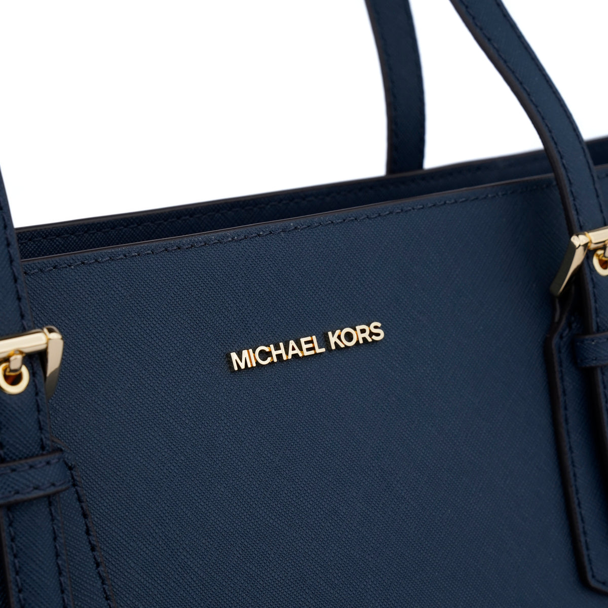 Geantă tote Michael Kors Voyager din piele naturală – Blue Navy