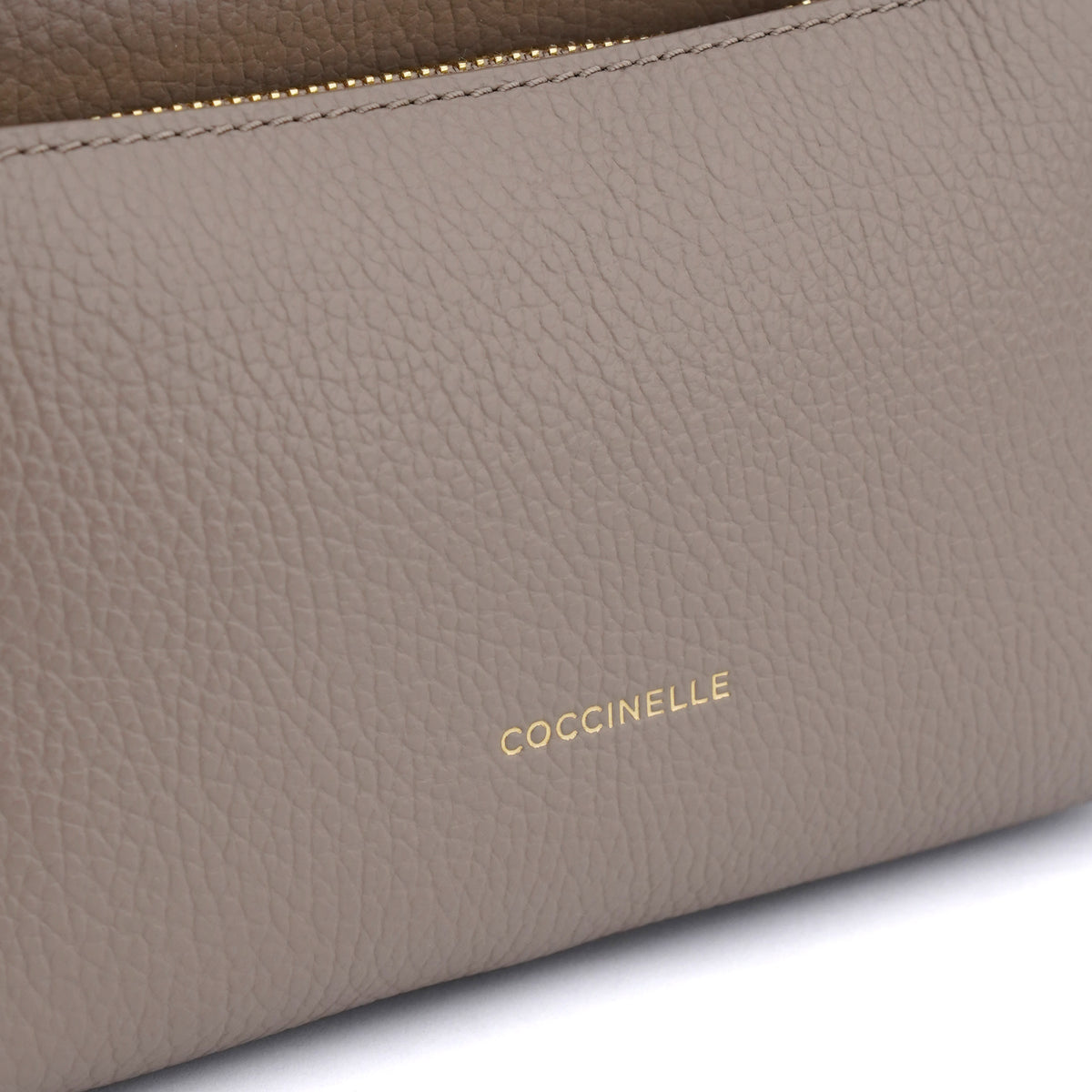 Rucsac Coccinelle Alexis small din piele naturala - Taupe