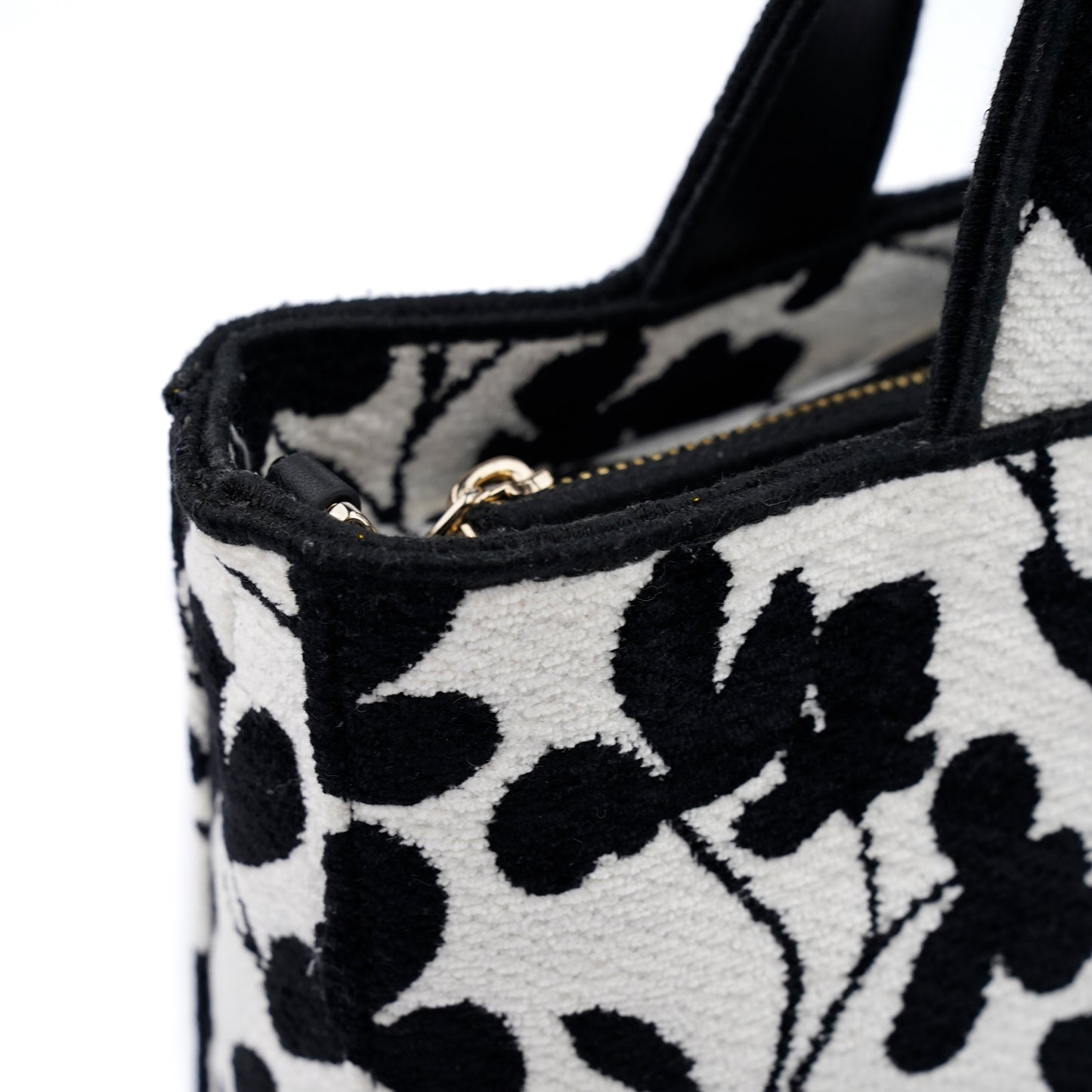 Geantă Furla Alissia tote din jaquard, cu banduliera lată