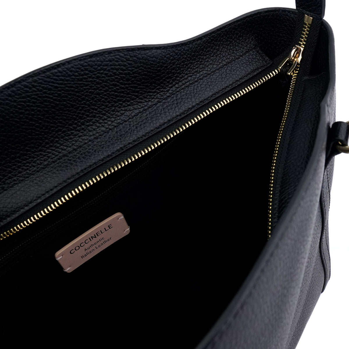 Geanta shopper din piele naturala Coccinelle Alexis- neagra