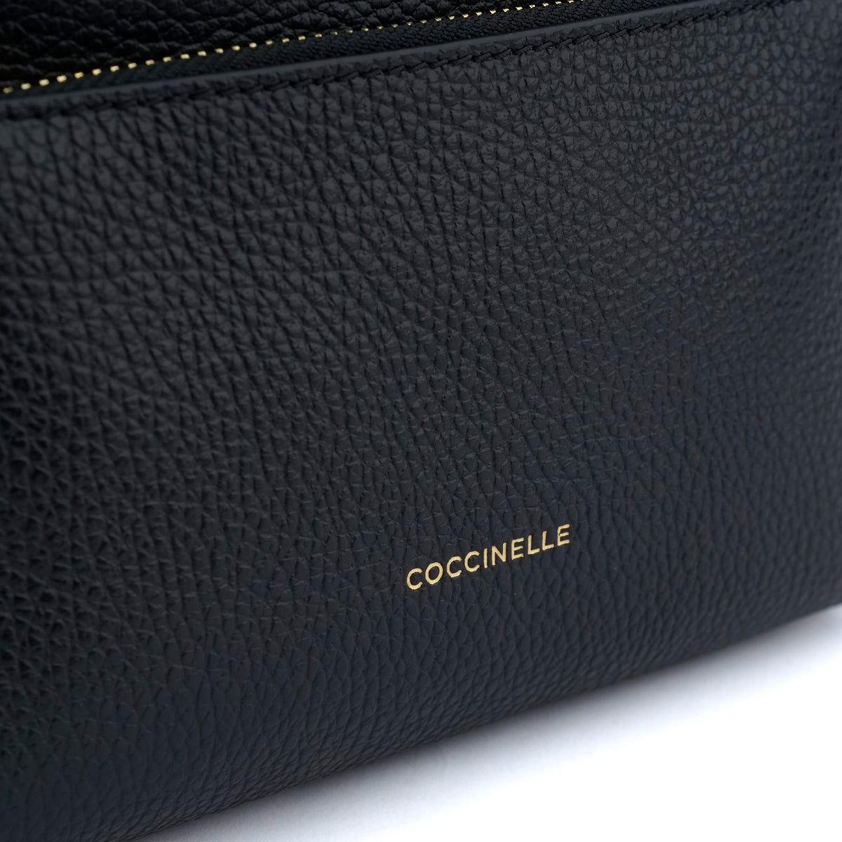 Rucsac  Coccinelle Alexis small din piele naturala - negru