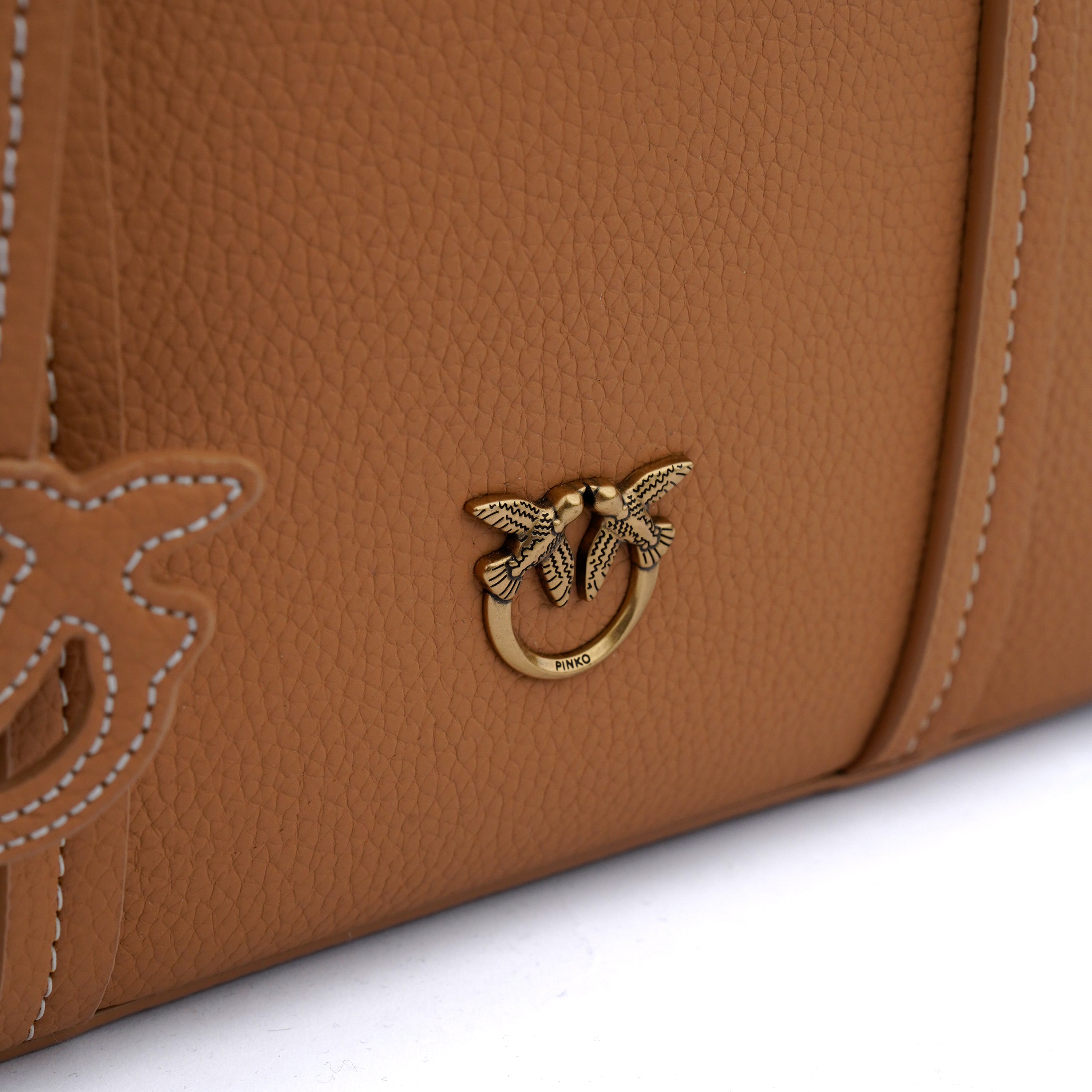 Geantă tote crossbody Pinko Carrie small brown