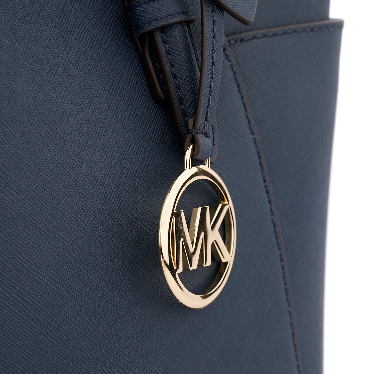 Geanta shopper Michael Kors Charlotte blue navy