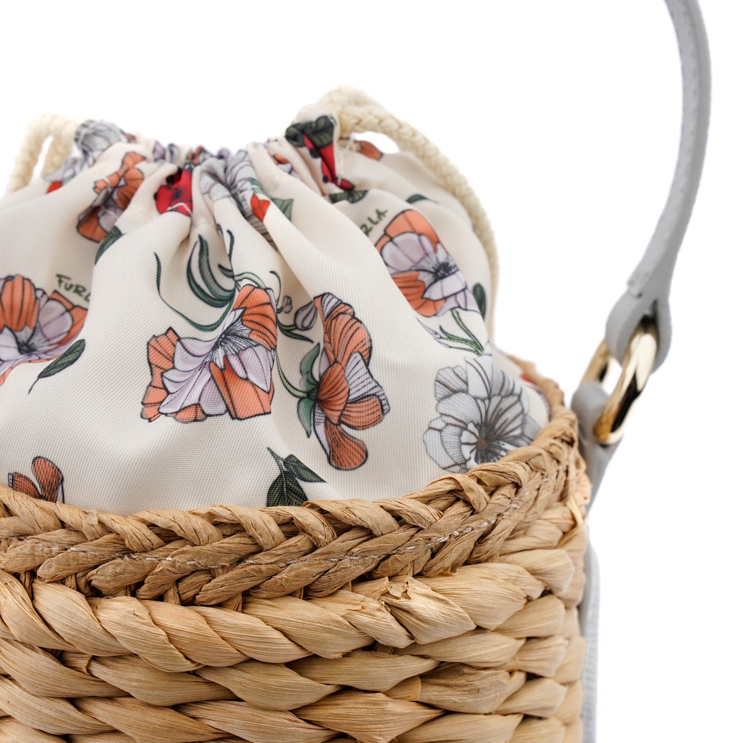 Geanta ratan Furla Danae bucket