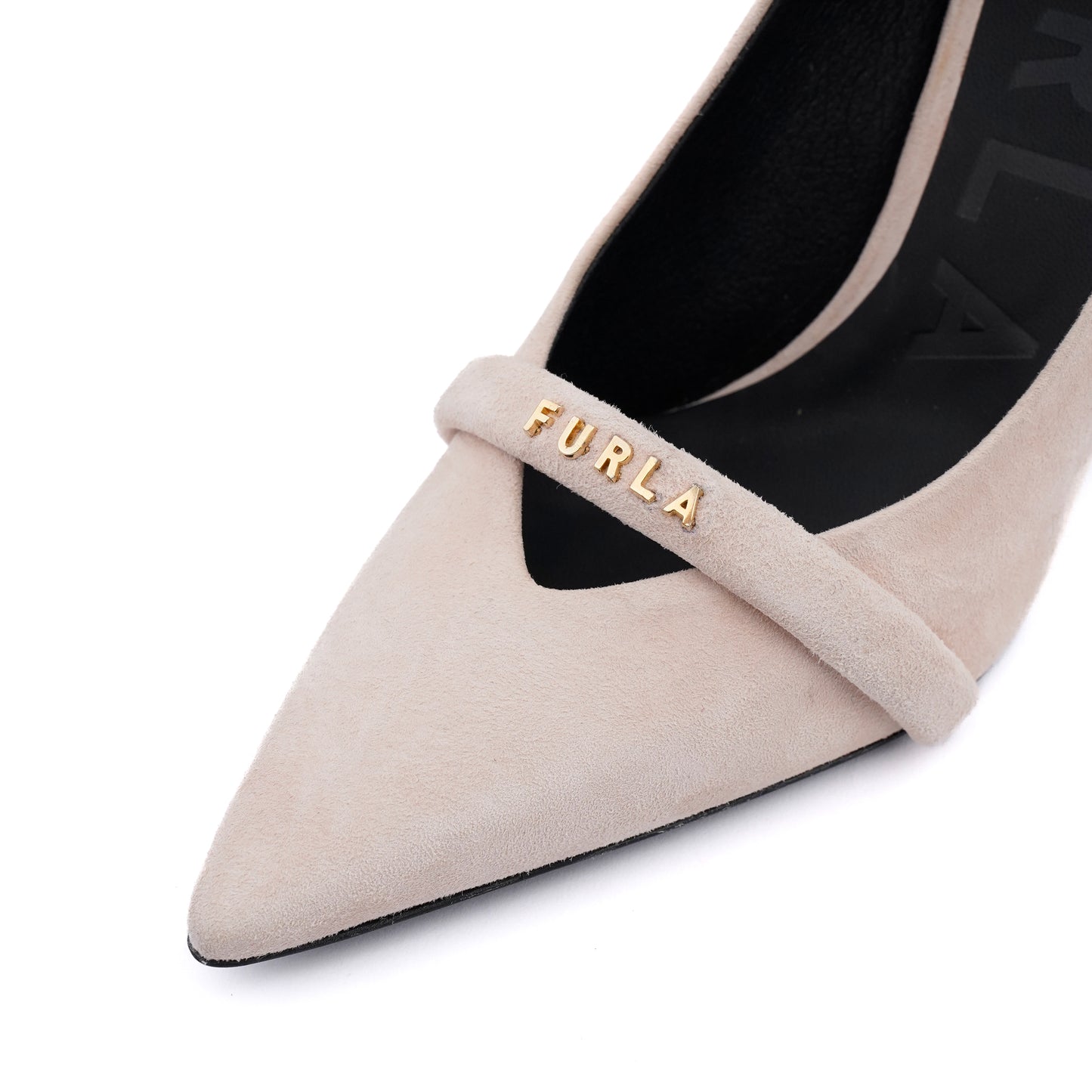 Pantofi cu toc Furla Core Decollete piele intoarsă