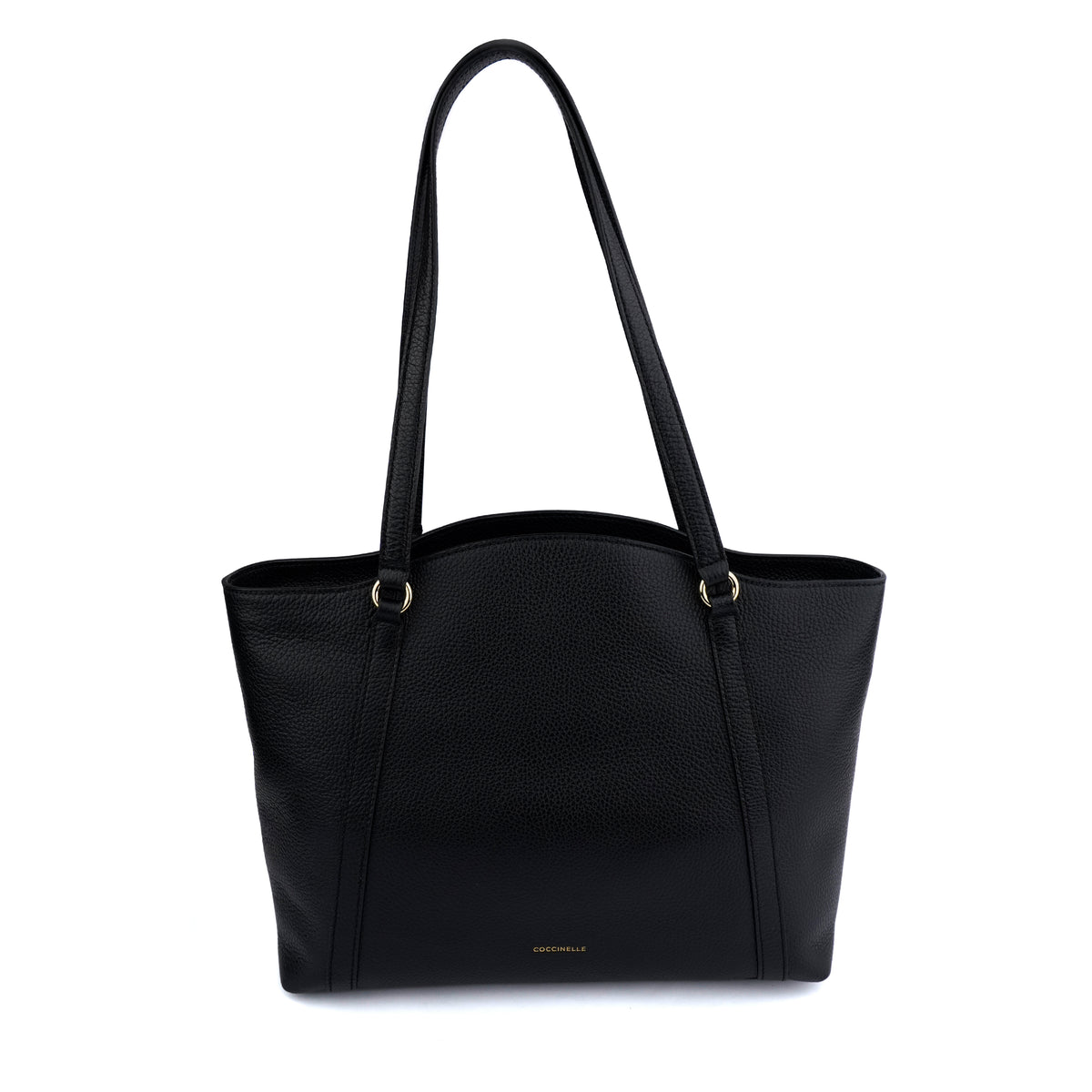 Geanta shopper din piele naturala Coccinelle Alexis- neagra