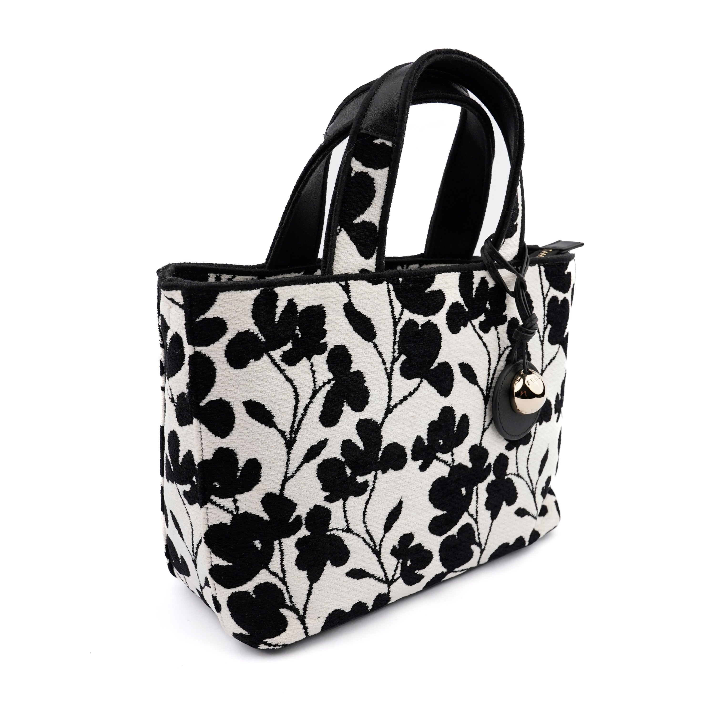 Geantă Furla Alissia tote din jaquard, cu banduliera lată