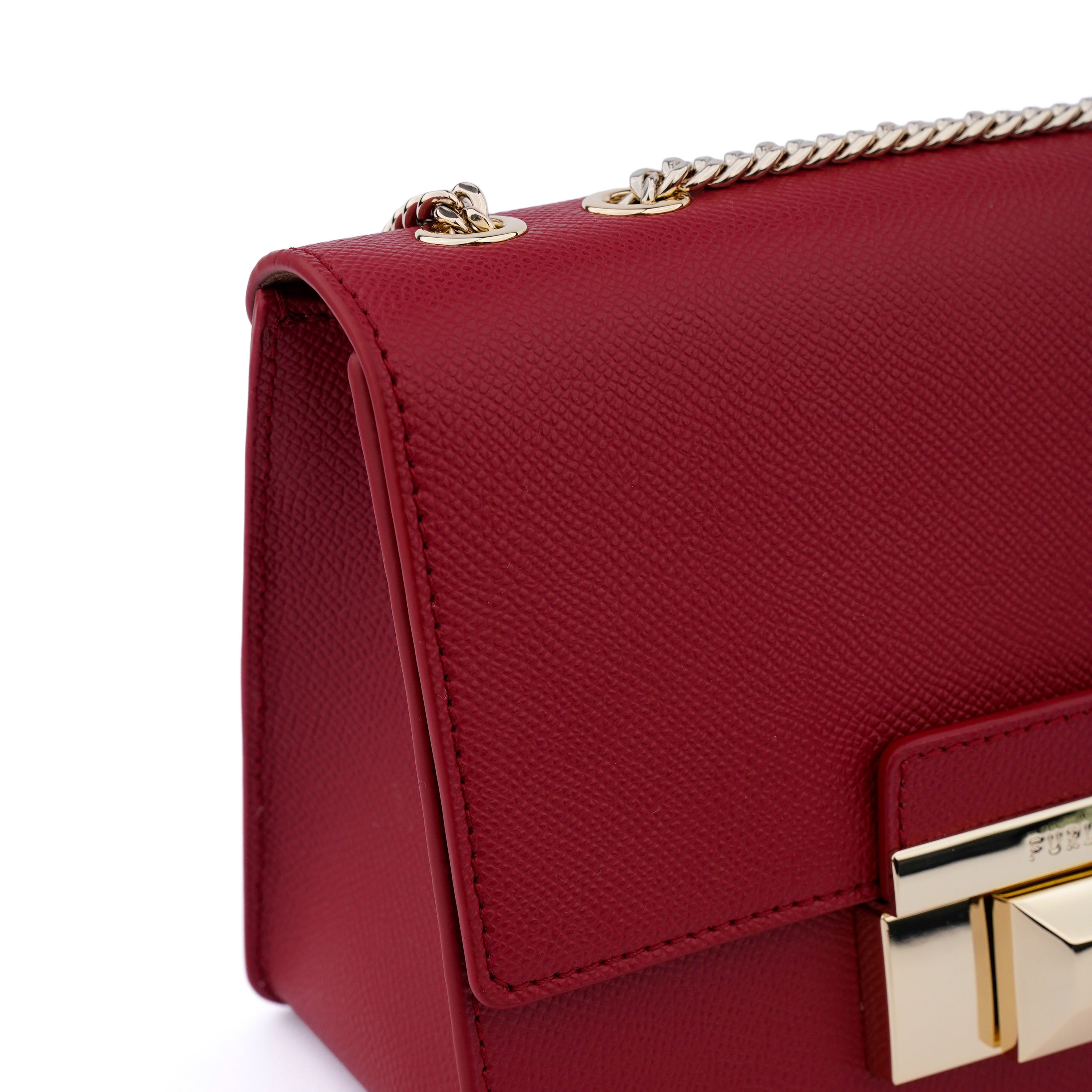 Geanta Furla Venere mini chain rosu