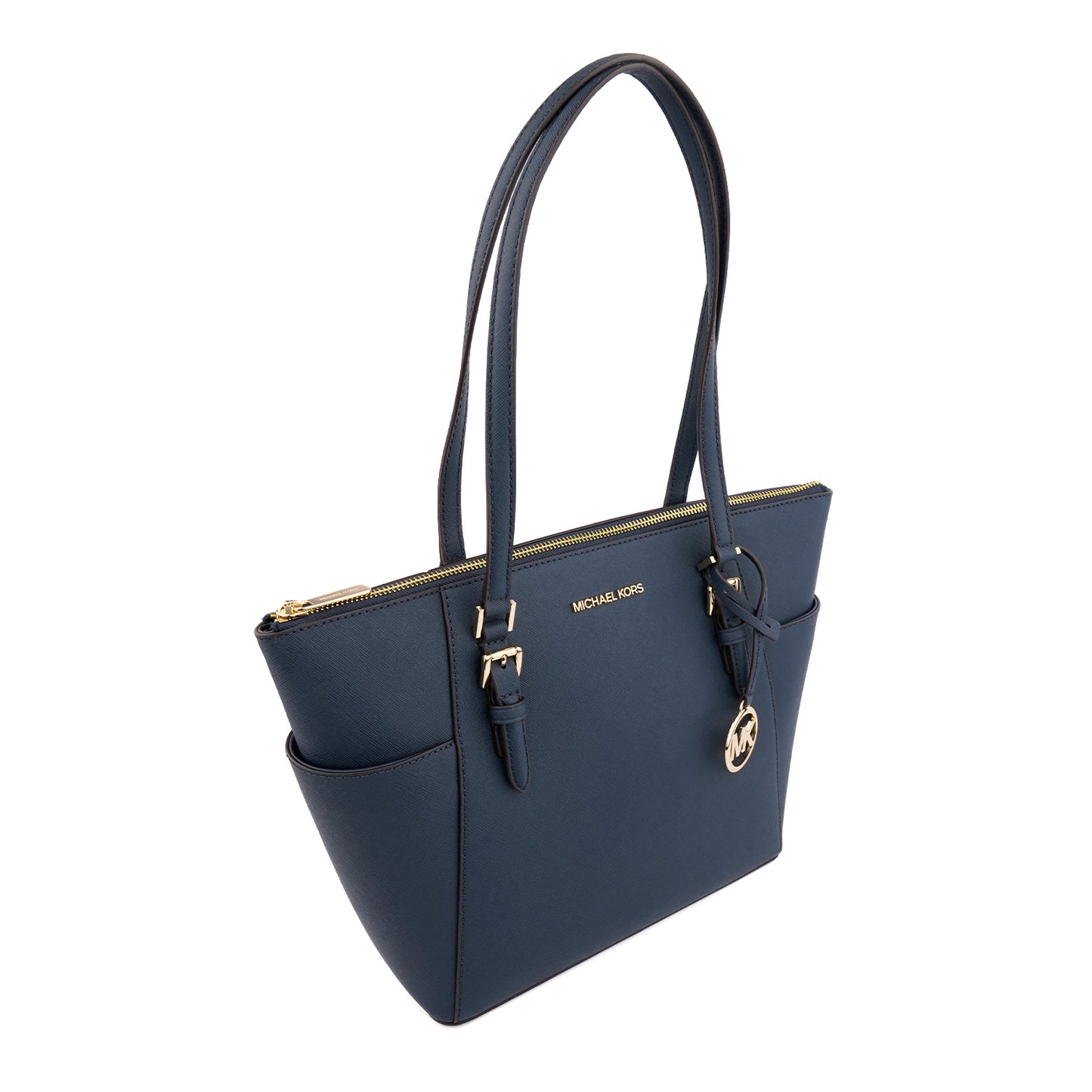Geanta shopper Michael Kors Charlotte blue navy